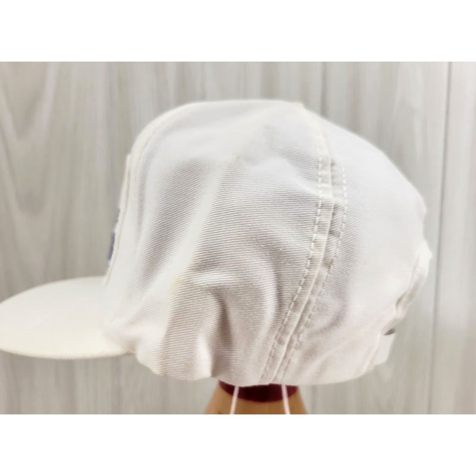 Vintage VINTAGE Genesis Trucker Hat Mens Adjustable Leather Strapback Made in the USA White Cap Size ONE SIZE - 7 Thumbnail