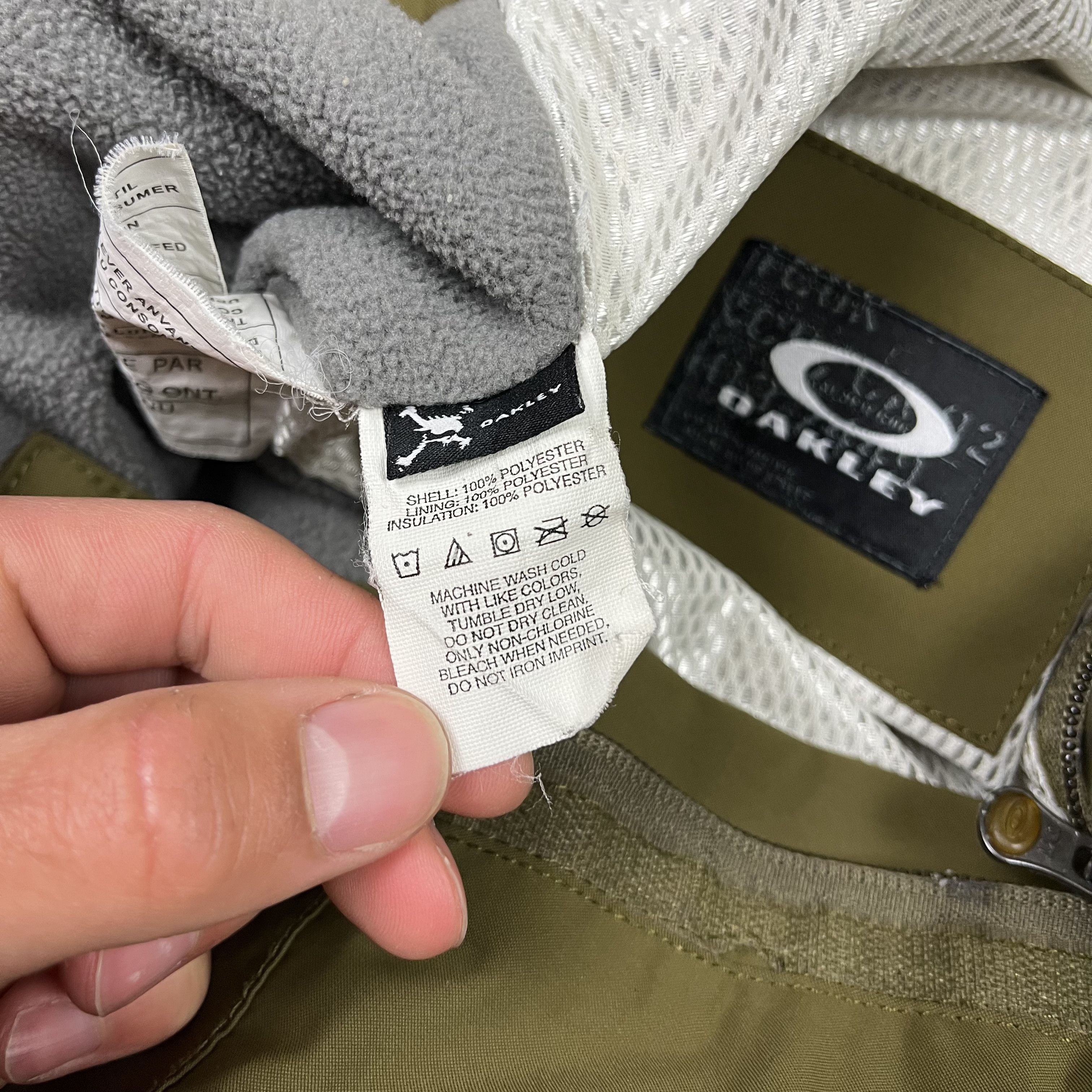 Oakley Y2K Oakley Snow Pants Olive Green Baggy Size Medium 34x30 Size US 34 / EU 50 - 12 Thumbnail