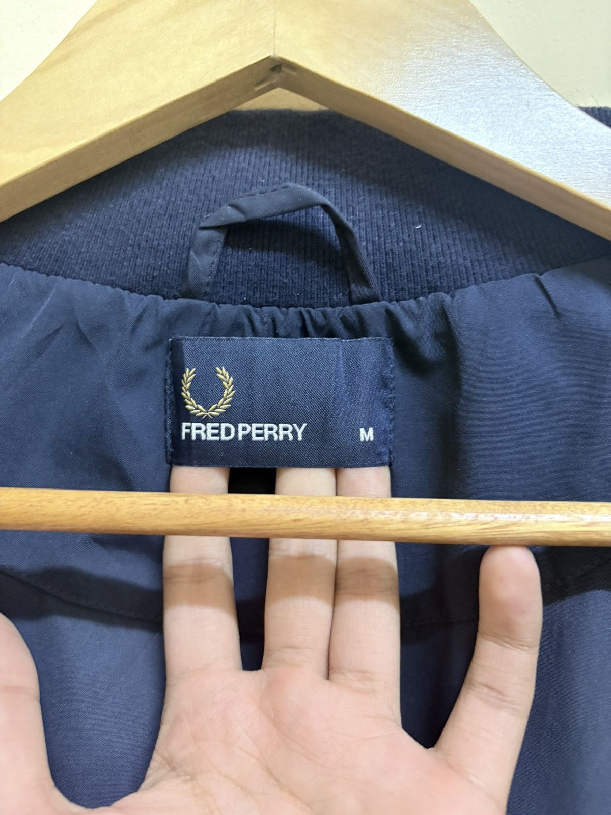 Fred Perry Fred Perry Nylon Navy Blue Jacket Size US M / EU 48-50 / 2 - 10 Thumbnail