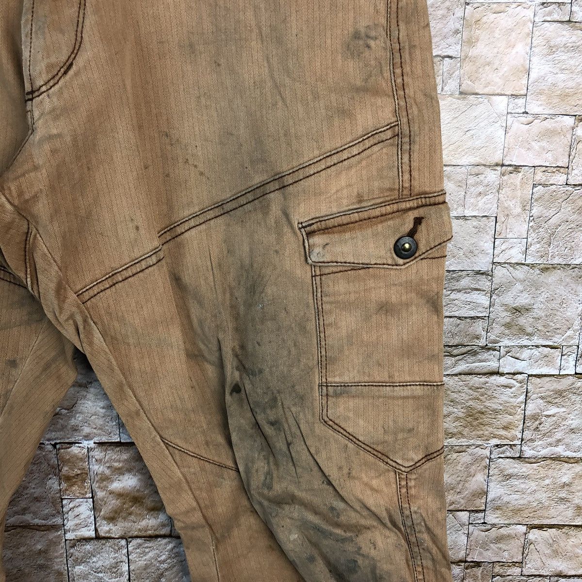 Japanese Brand Japanese Brand Brown Cargo Multipocket Pants #A624 Size US 32 / EU 48 - 11 Thumbnail