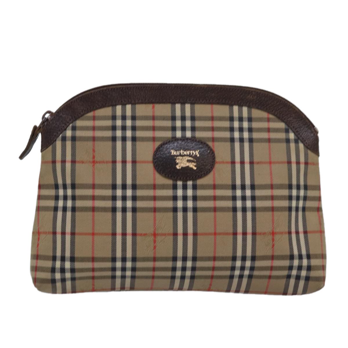 Burberry Nova Check Beige Canvas Clutch Bag (Pre-Owned) Size ONE SIZE - 1 Thumbnail