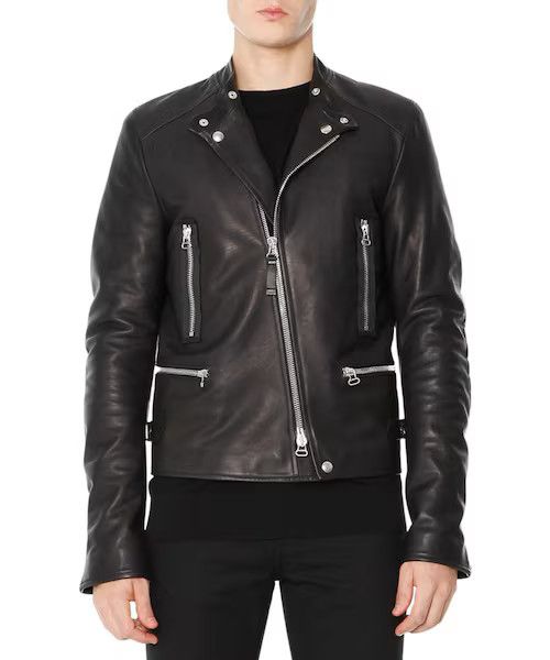 Lanvin Lanvin bleu leather biker jacket Size US M / EU 48-50 / 2 - 10 Thumbnail