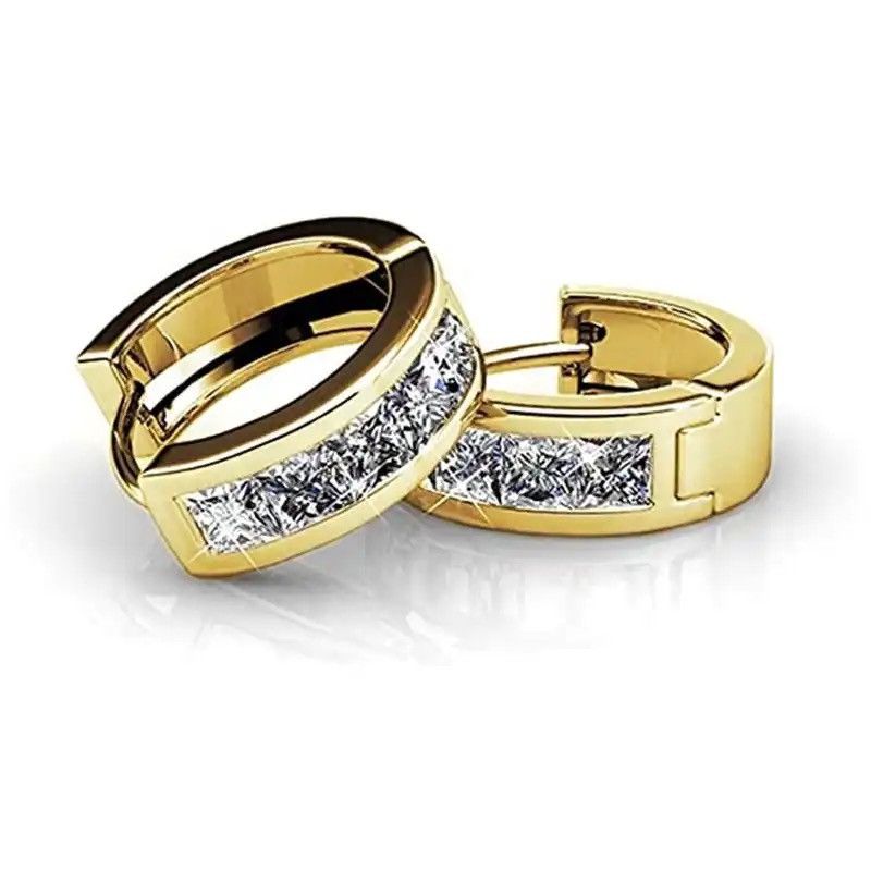 Jewelry × Vintage Sparkling Cubic Zirconia Circle Earrings Size ONE SIZE - 1 Thumbnail