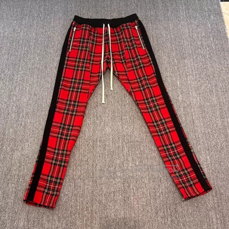 Fear of God fear of god 5th main line red plaid wool school pants Size US 32 / EU 48 - 1 Thumbnail