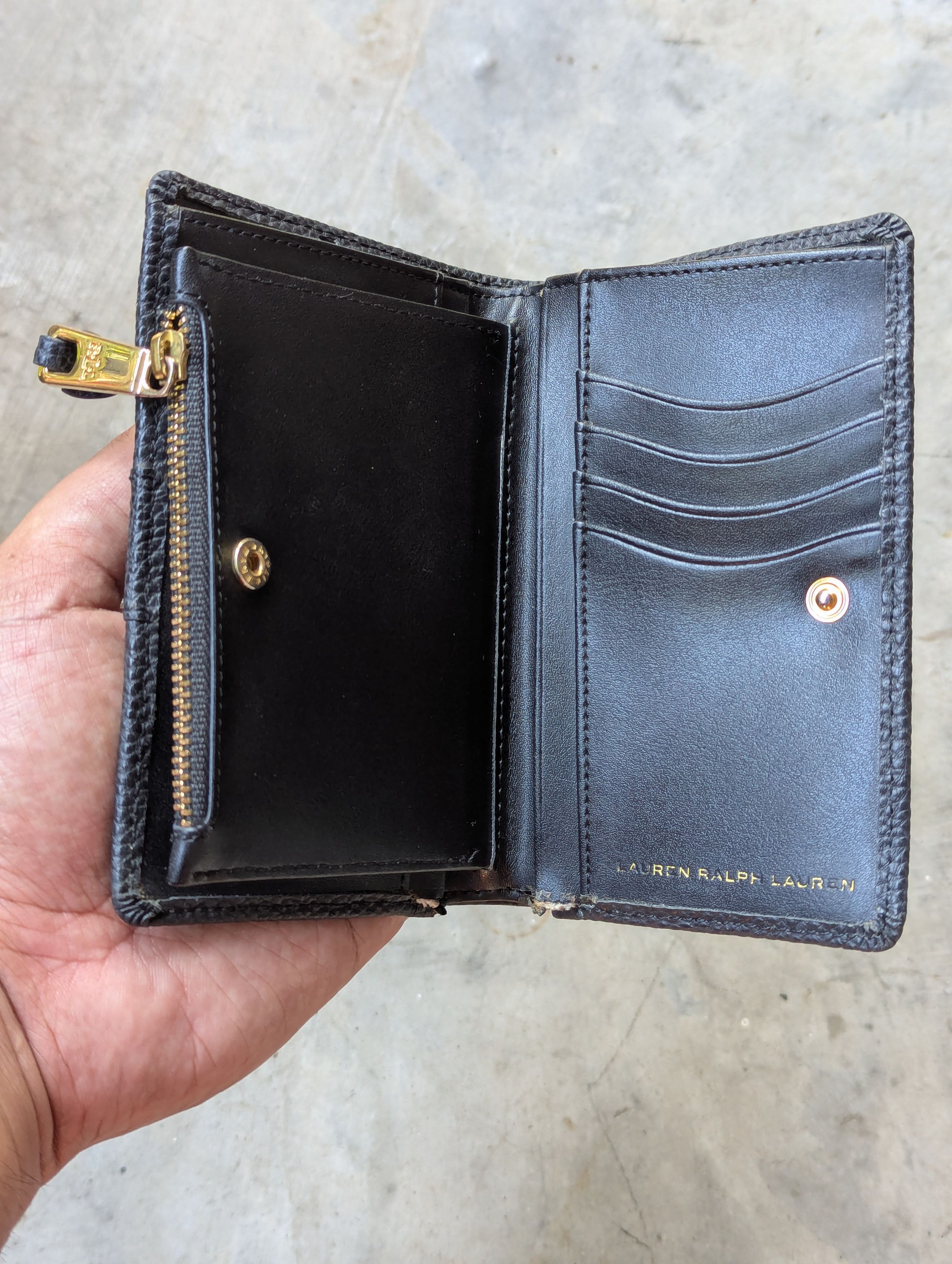Lauren Ralph Lauren Lauren Ralph Lauren Black Leather Wallet Size ONE SIZE - 9 Thumbnail