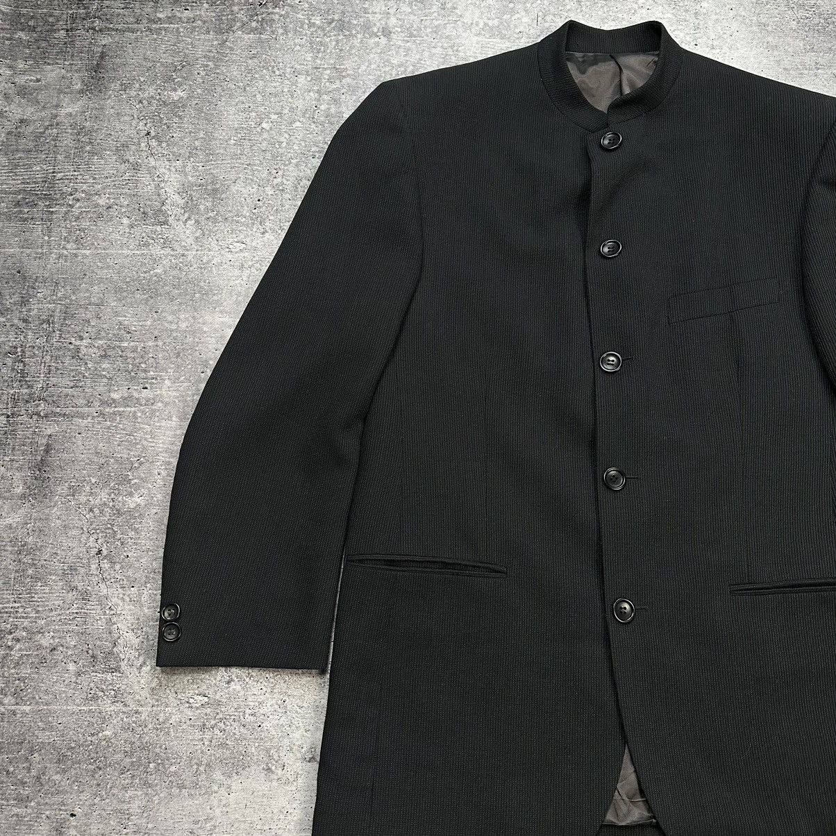 Kenzo Kenzo Homme Vintage Minimalist Wool Nehru Collar Suit Blazer Size 50R - 3 Thumbnail
