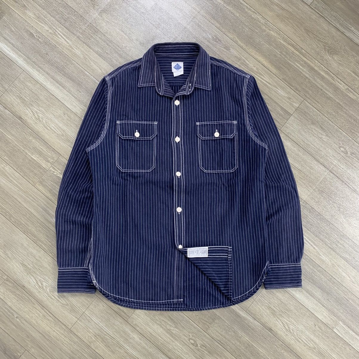 Post Overalls Post Overalls Union Made Hickory Denim Shirt Size US L / EU 52-54 / 3 - 2 Thumbnail