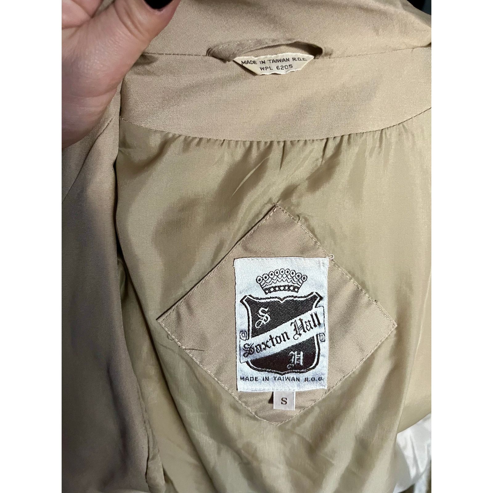 Vintage Vintage 70s Saxton Hall Khaki Rain Coat Trench Jacket Small Size S / US 4 / IT 40 - 9 Thumbnail