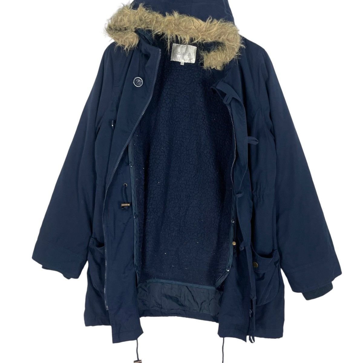 If Six Was Nine Vintage Colza Japanese Brand Faux Fur Hoodie Parka Jacket Size US M / EU 48-50 / 2 - 9 Thumbnail