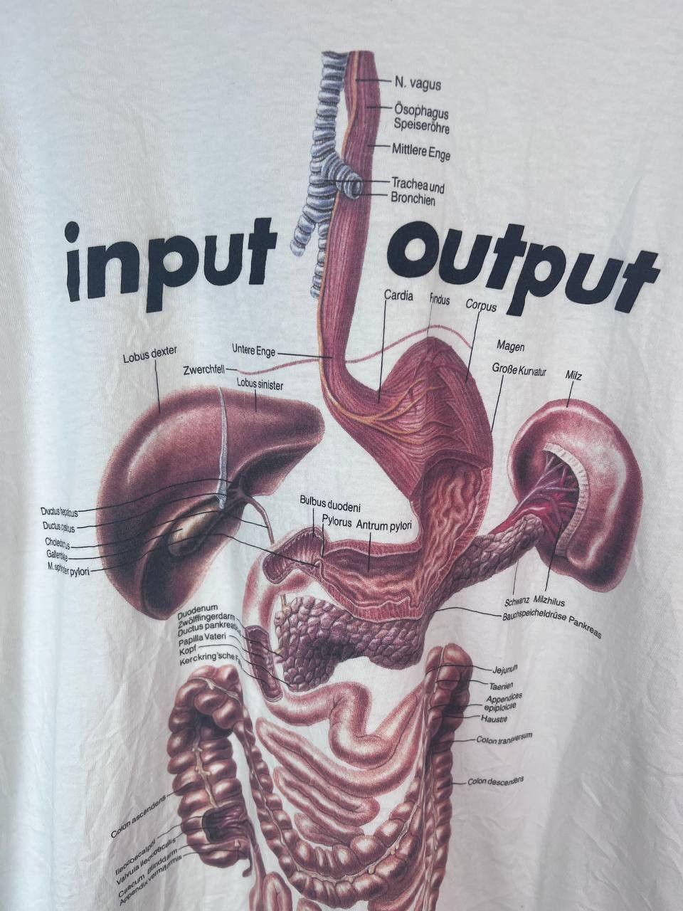 Other VINTAGE ANATOMY T-SHIRT INPUT DIGESTIVE SYSTEM 90s Size XL Size US XL / EU 56 / 4 - 2 Thumbnail
