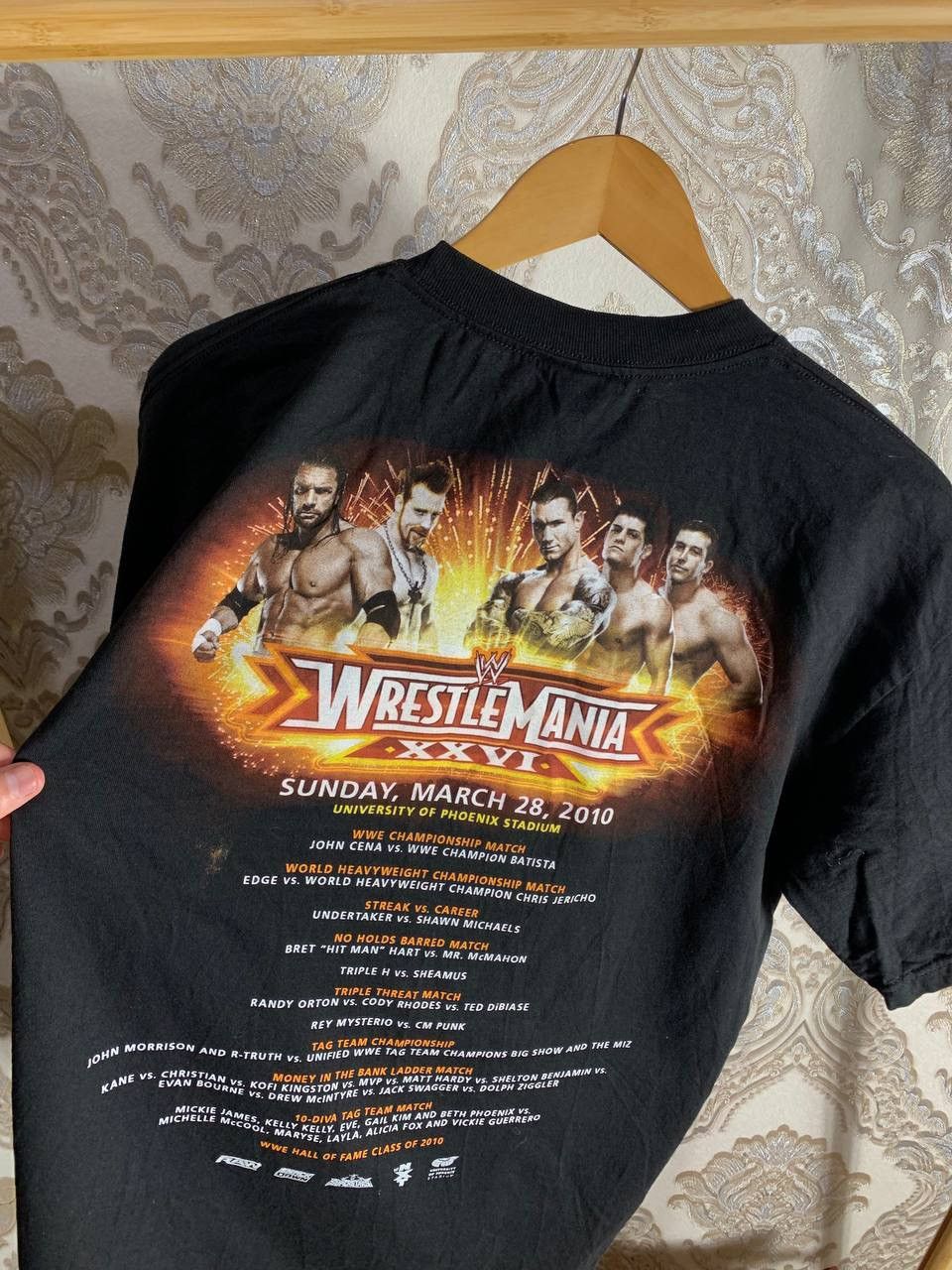 Vintage × WWE VERY RARE WRESTLING T-SHIRT JOHN CENA BATISTA UNDERTAKER Y2K Size US L / EU 52-54 / 3 - 7 Thumbnail