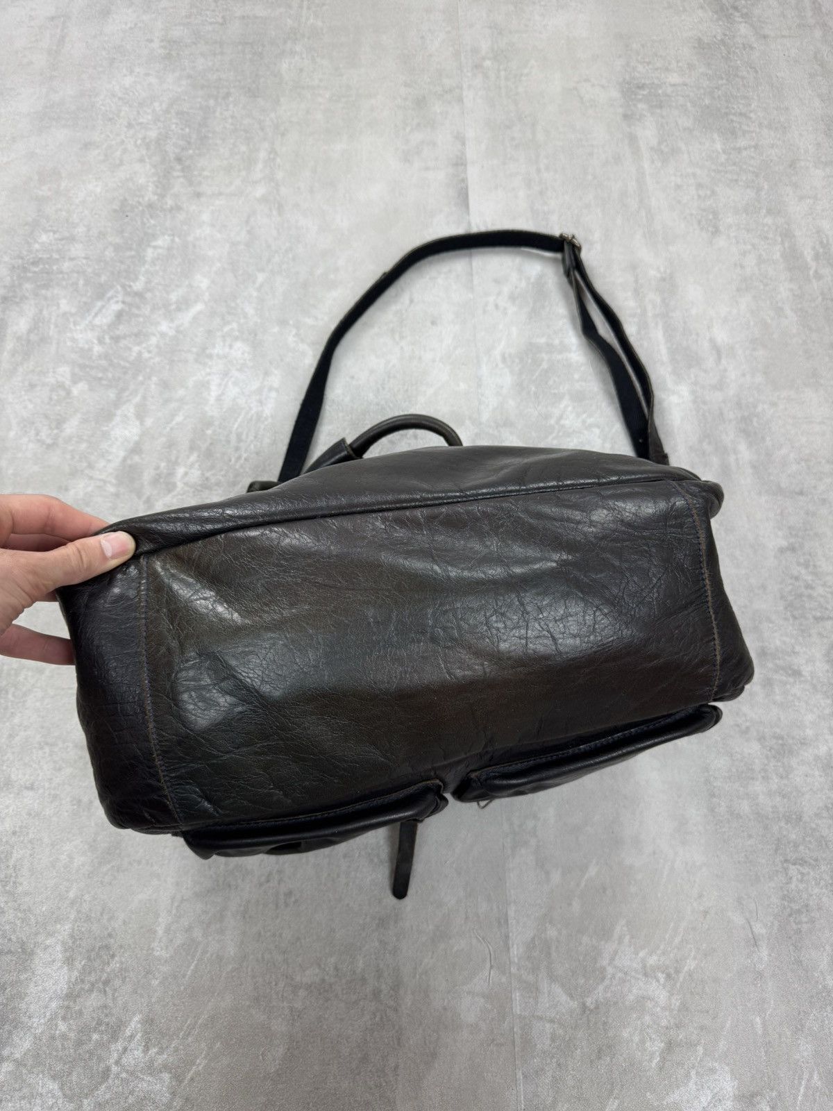 Handmade Cowboysbag leather shoulder CowBoys bag biker motorcycle bag Size ONE SIZE - 10 Thumbnail