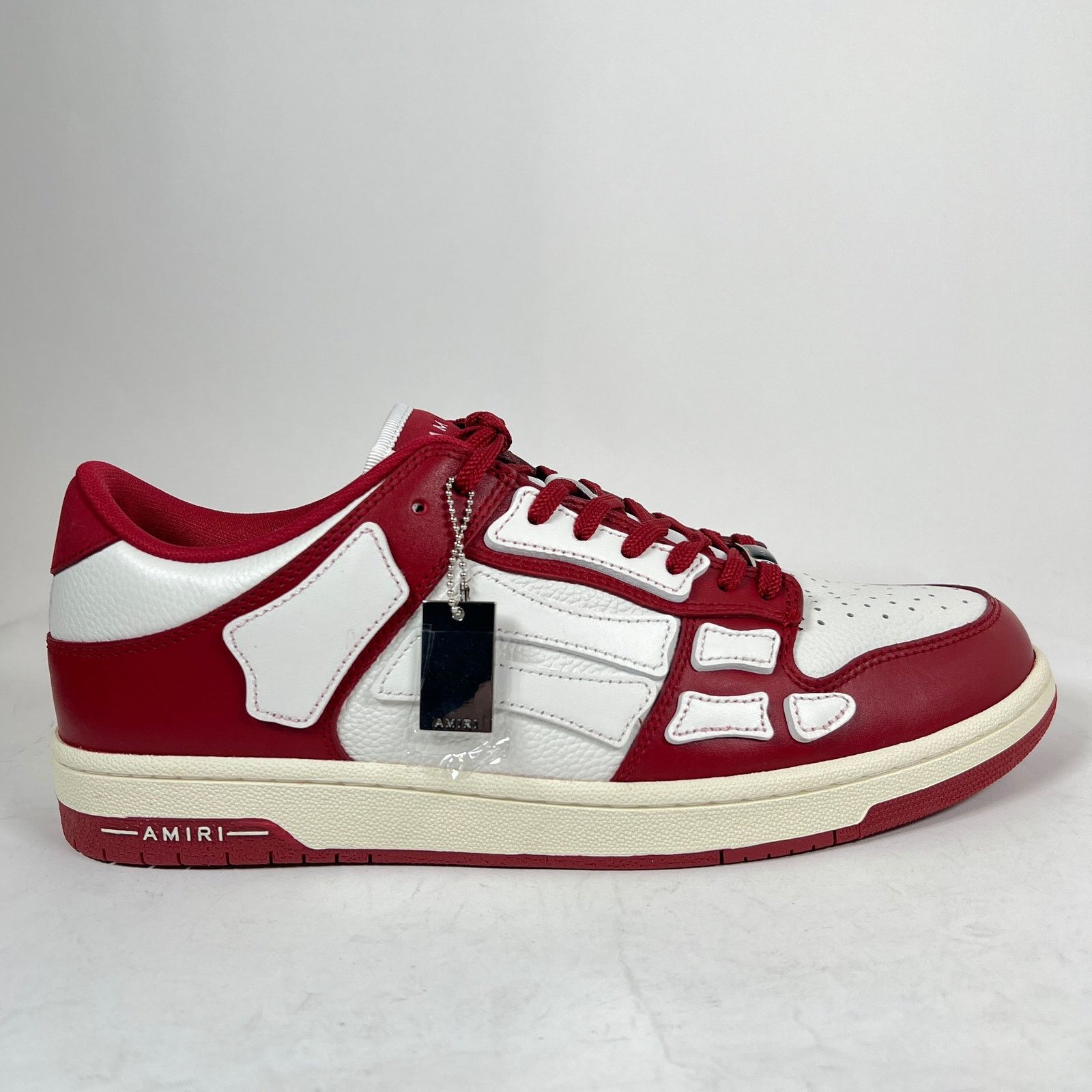 Amiri Burgundy Skel Low-Top Sneaker Size 46