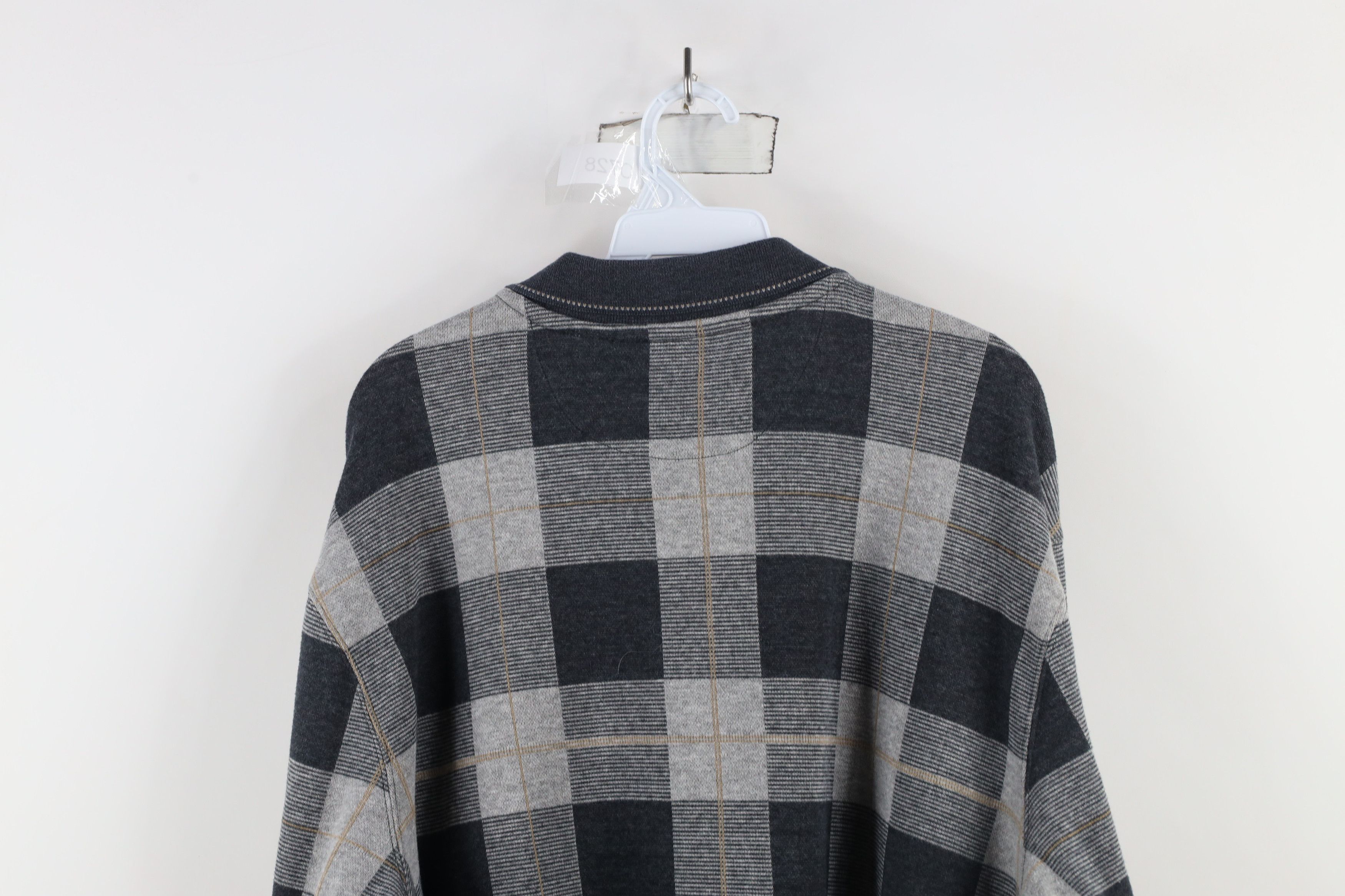 Vintage Vintage 90s Streetwear Knit Long Sleeve Rugby Polo Shirt Size US XL / EU 56 / 4 - 7 Thumbnail