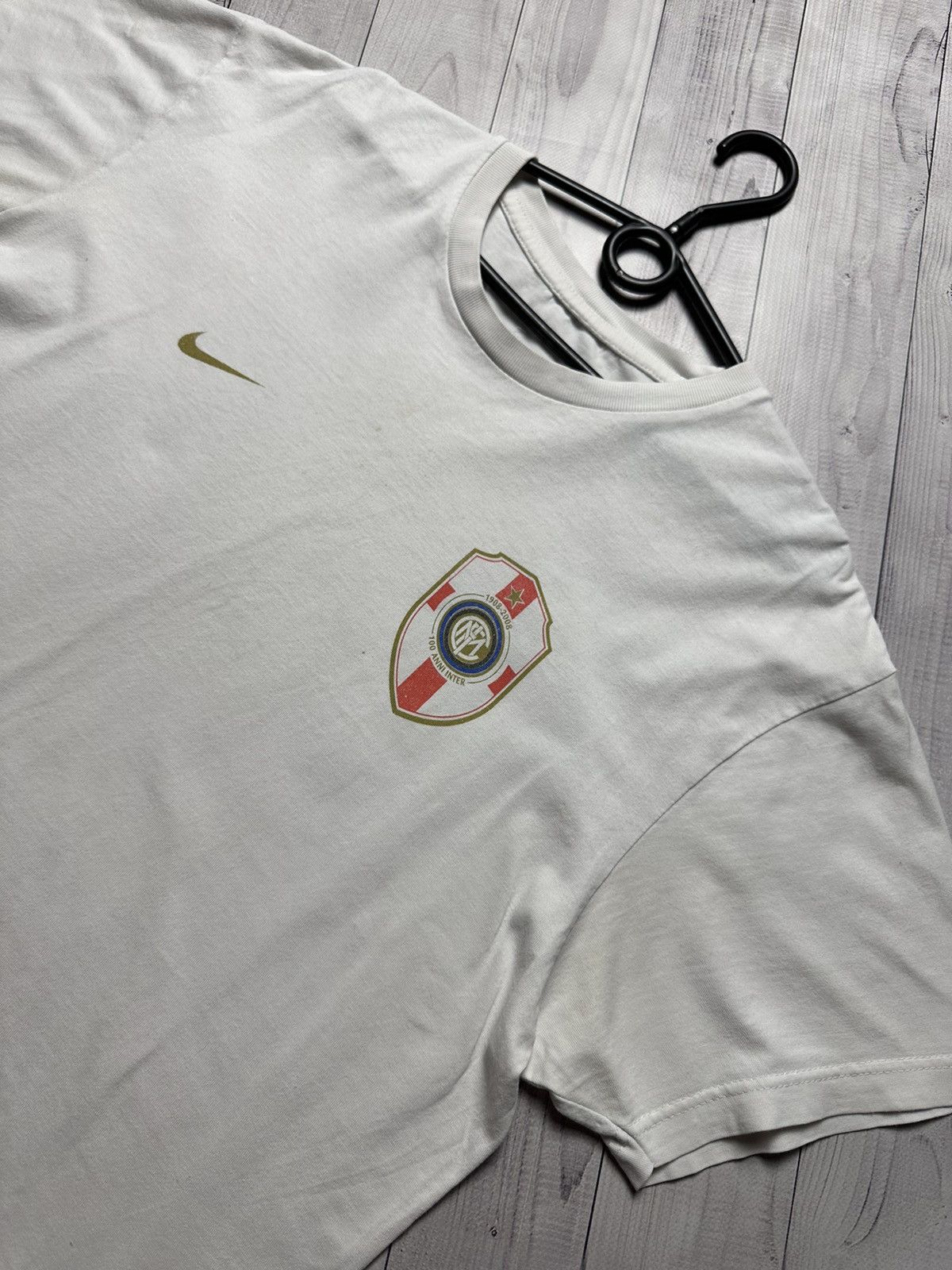 Nike × Vintage Vintage Nike Inter Milan soccer tee 100 years rare size XL Size US XL / EU 56 / 4 - 5 Thumbnail