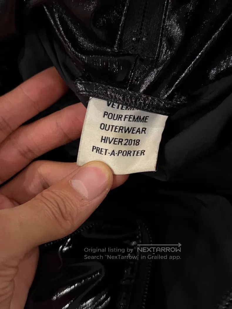 Vetements Vetements Leather-Look Down Jacket Size US S / EU 44-46 / 1 - 6 Thumbnail
