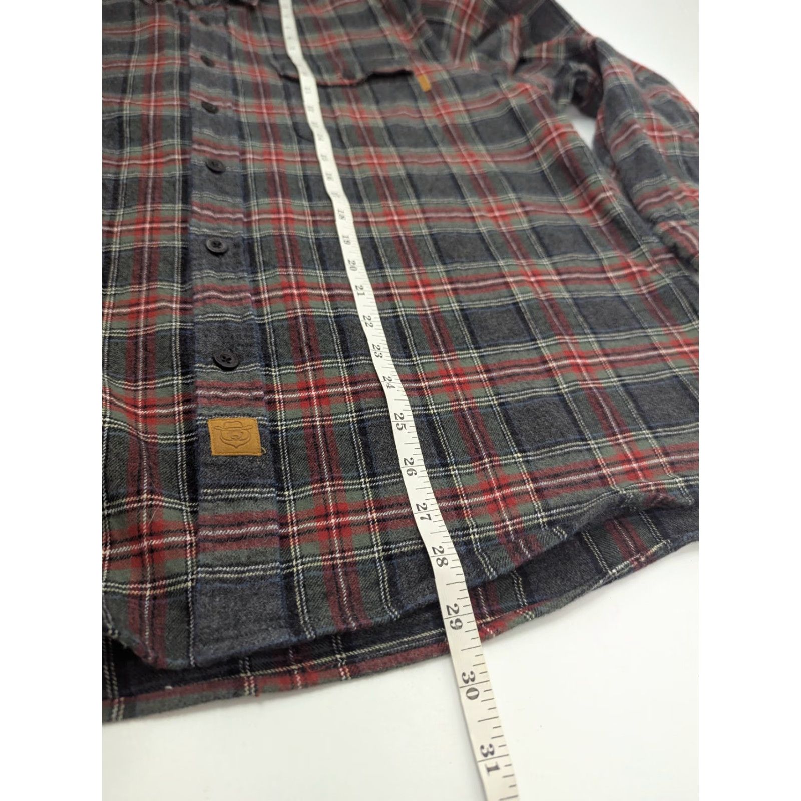 Vintage Dubinik Button-Up Plaid Shirt Men's XL Flannel Heavyweight Outdoors Workwear Red Gray Size US XL / EU 56 / 4 - 5 Thumbnail