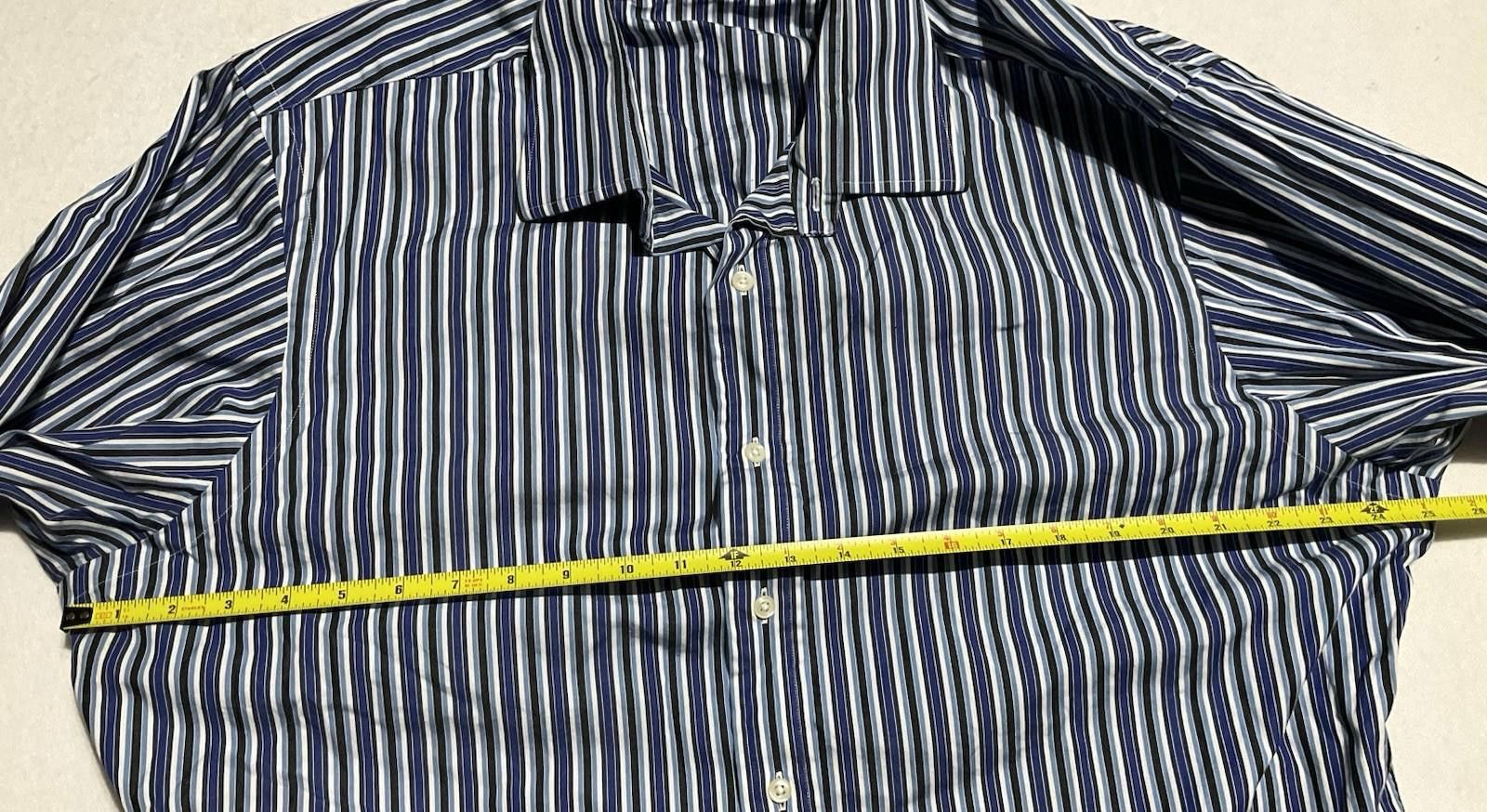 Polo Ralph Lauren Ralph Lauren Polo Men’s Dress Shirt 18 Neck Curham CustomFit Size 44R - 3 Thumbnail