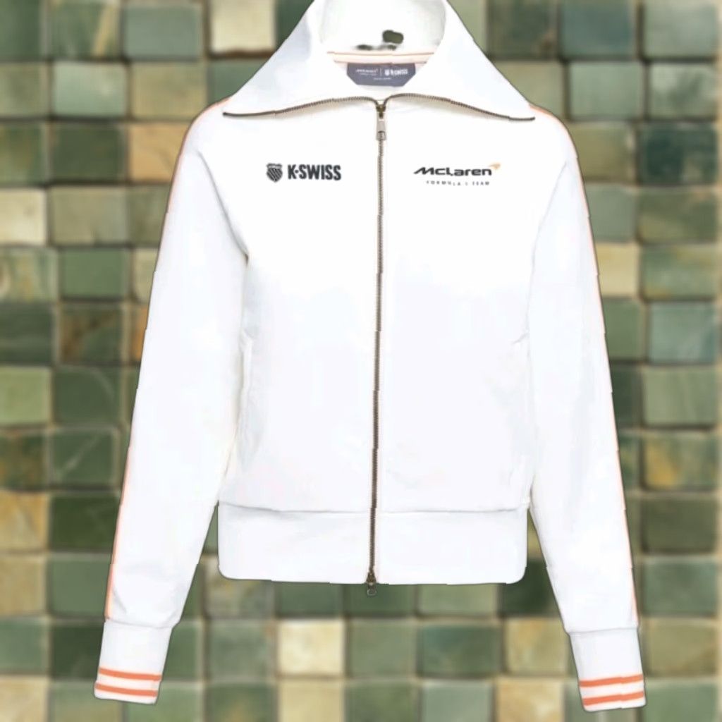 K-Swiss K-Swiss McLaren F1 Racing Track Jacket Full Zip Womens Small Cream Size S / US 4 / IT 40 - 1 Thumbnail