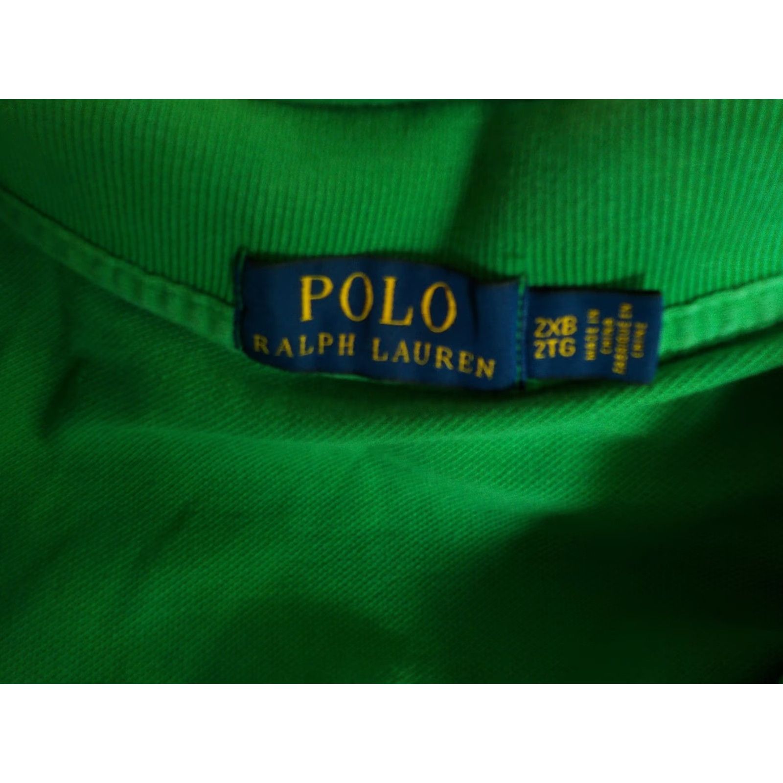 Polo Ralph Lauren POLO RALPH LAUREN Polo Shirt 100% Cotton Green SZ 2XB Men Short Sleeve Polo Shirt Size US XXL / EU 58 / 5 - 4 Thumbnail