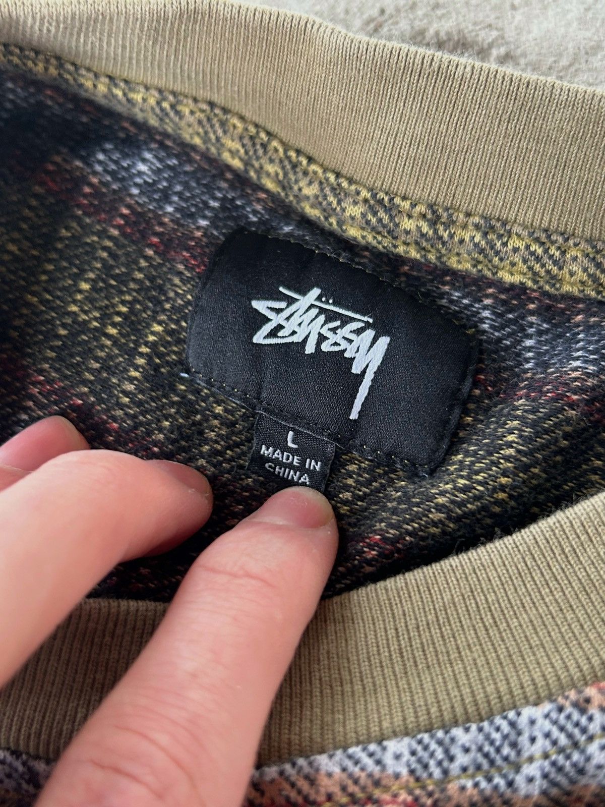 Stussy Stussy ombré stipe crew t-shirt ( Knit type ) Size US L / EU 52-54 / 3 - 4 Thumbnail