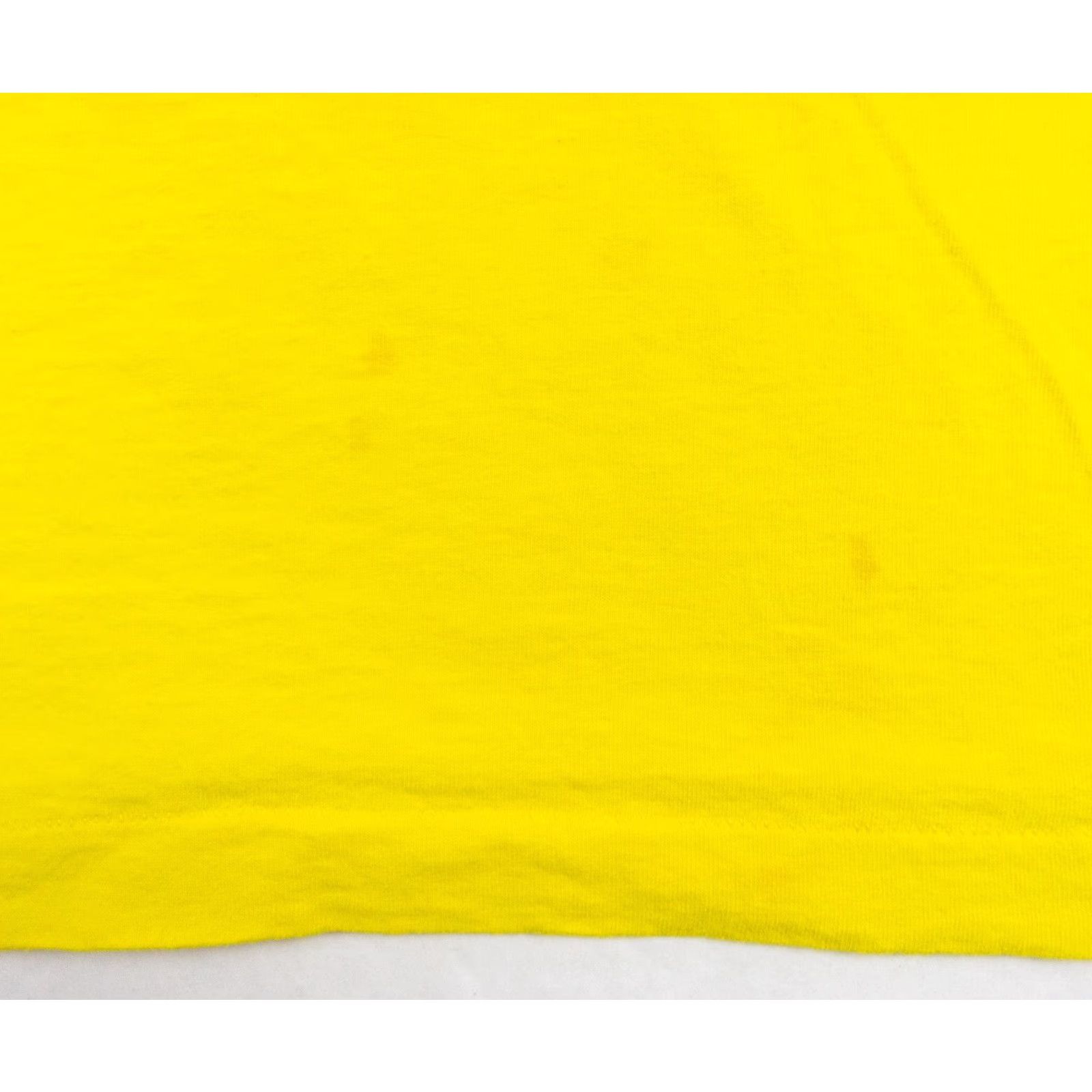 Fruit Of The Loom VINTAGE Fruit of the Loom T-Shirt Womens XL Yellow Solid 90s Crew Neck Short Sleeve Size XL / US 12-14 / IT 48-50 - 4 Thumbnail