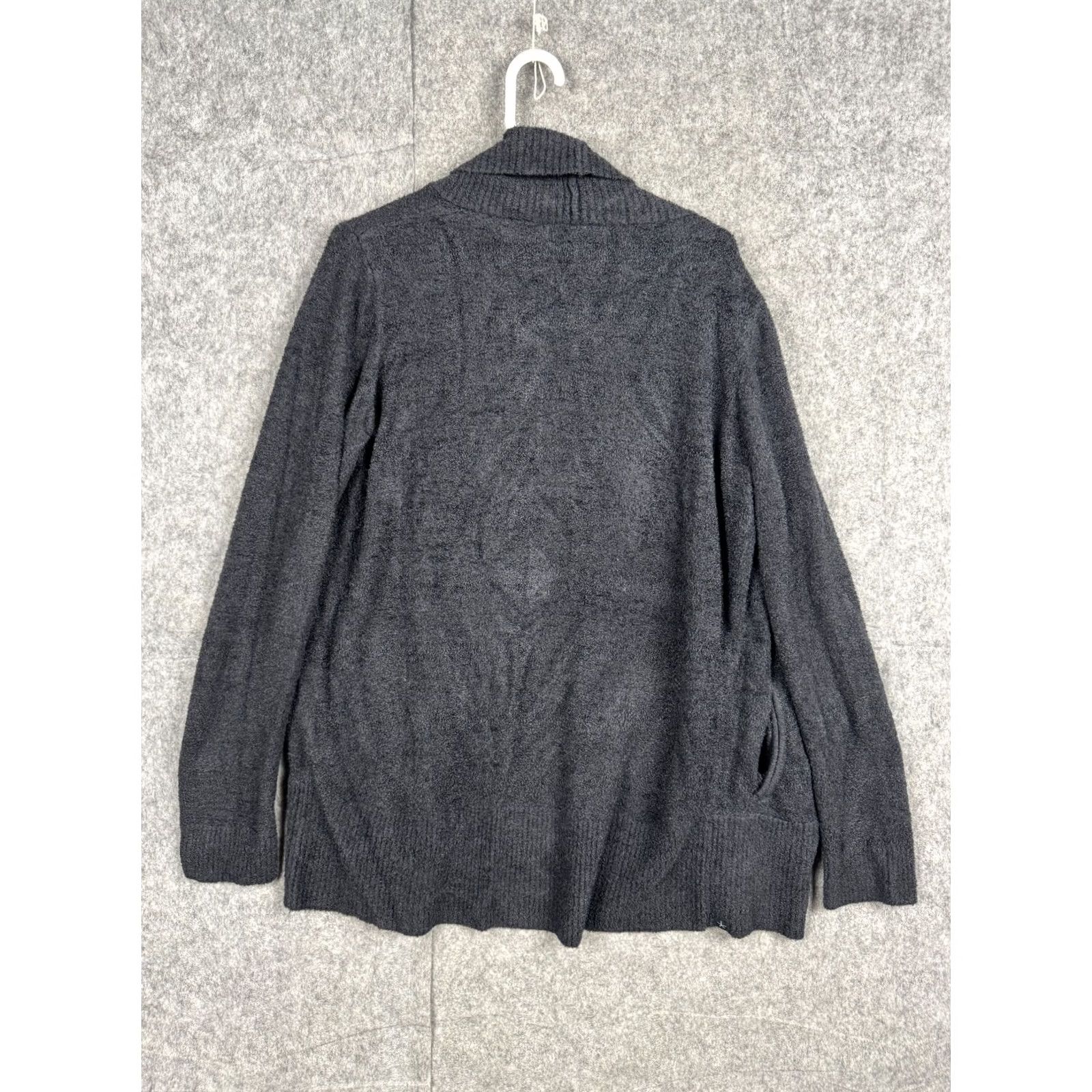 Vintage Barefoot Dreams Cozychic Lite Cardigan Sweater Women's L/XL Gray Charcoal Size XL / US 12-14 / IT 48-50 - 3 Thumbnail