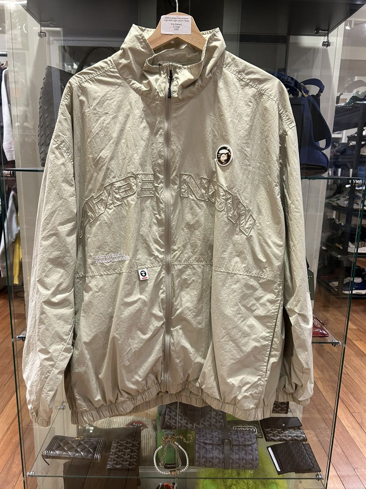 Aape AAPE By Bape Embroidered Light Jacket - Beige Size US XL / EU 56 / 4 - 1 Thumbnail