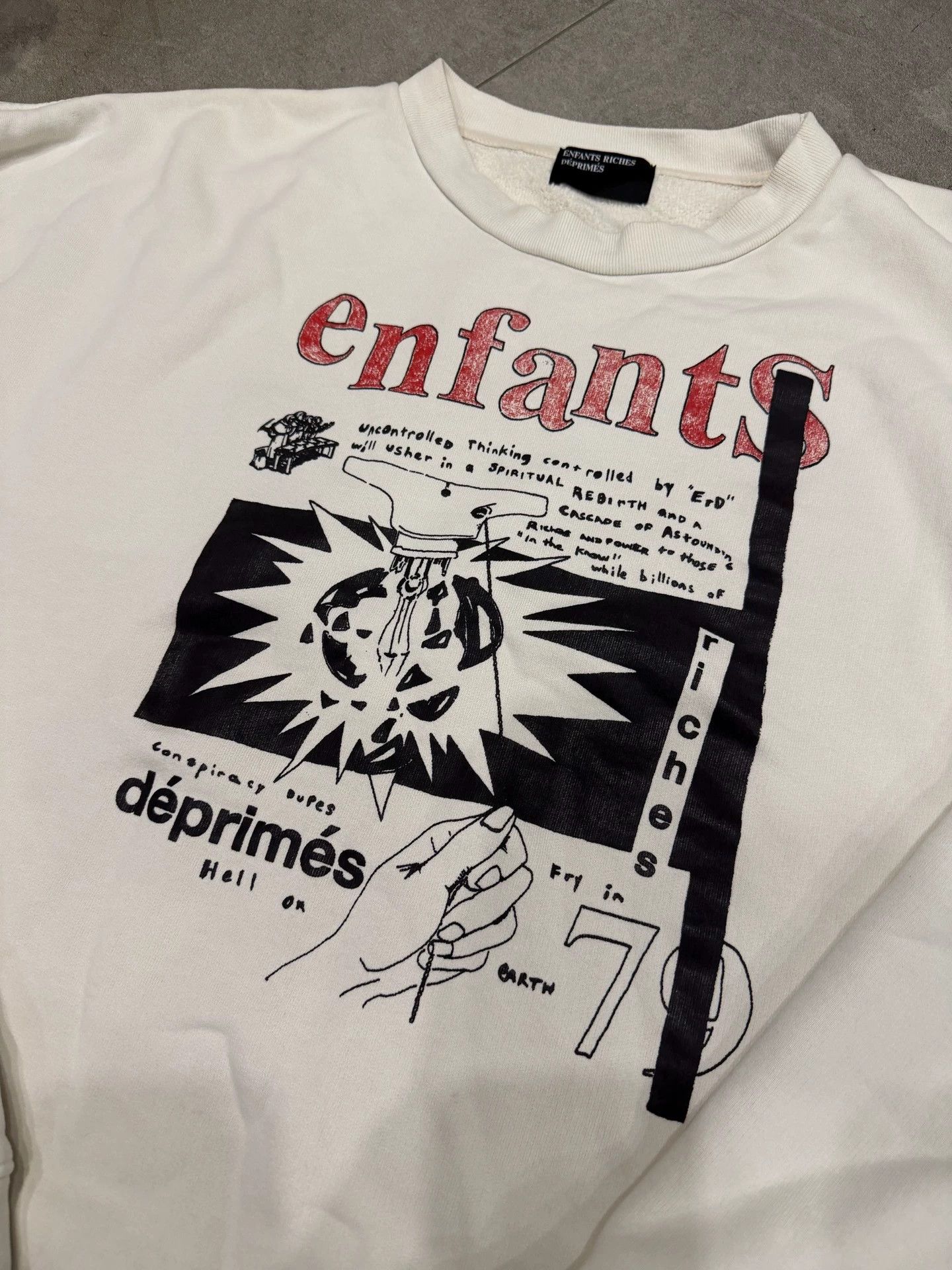 Enfants Riches Deprimes Red Lettering Crew Neck Sweatshirt XXL Size US XXL / EU 58 / 5 - 6 Thumbnail