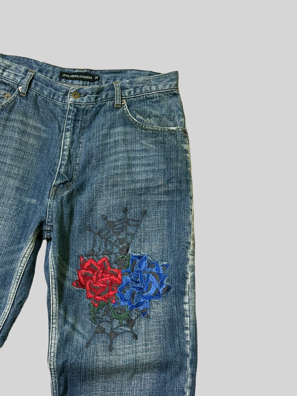 If Six Was Nine VINTAGE COOL DRIVE STRIKER EMBROIDERY LOGO DENIM Size US 32 / EU 48 - 5 Thumbnail