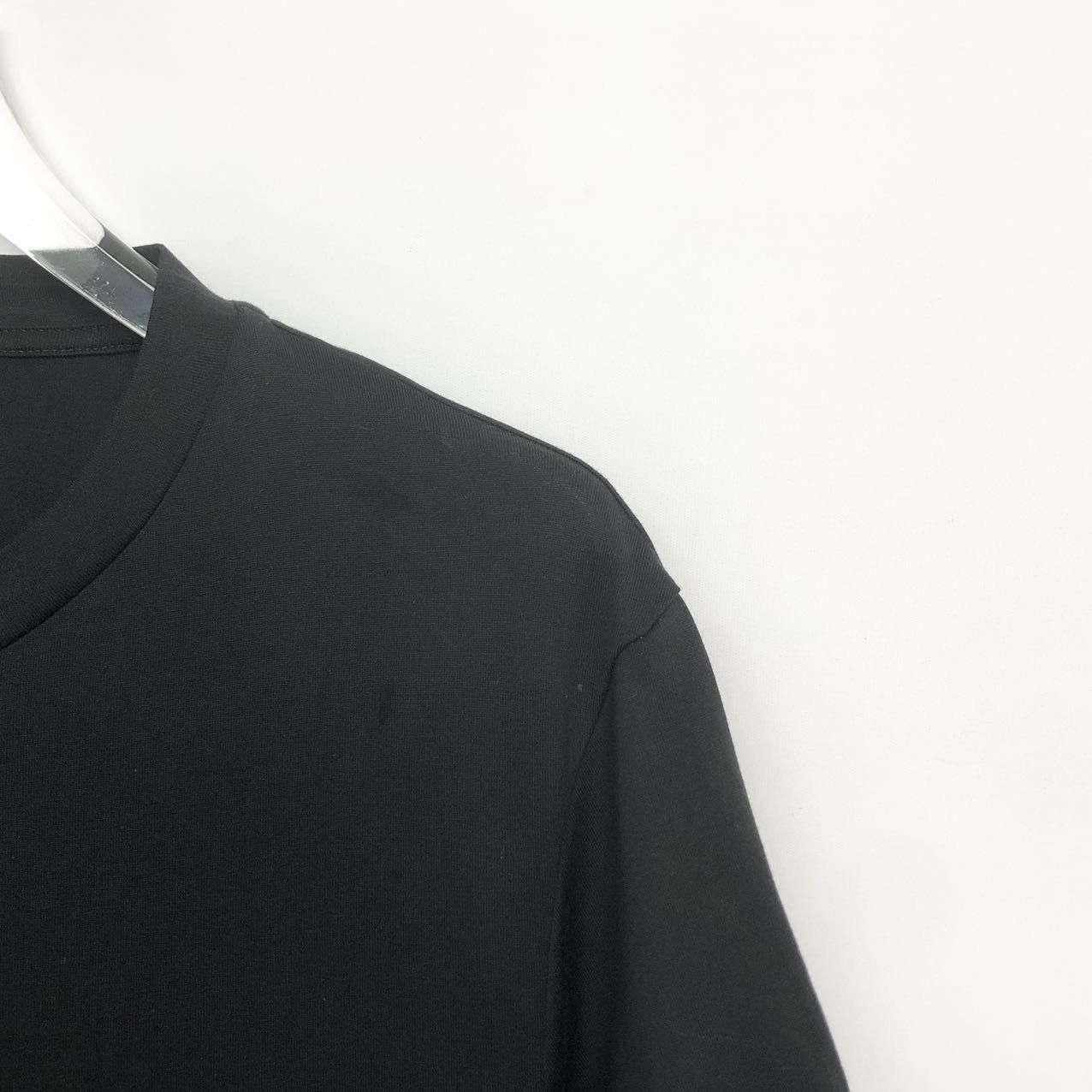 Fendi Black Short Sleeve Shirt with Patterned Chest Stripe Size US L / EU 52-54 / 3 - 3 Thumbnail