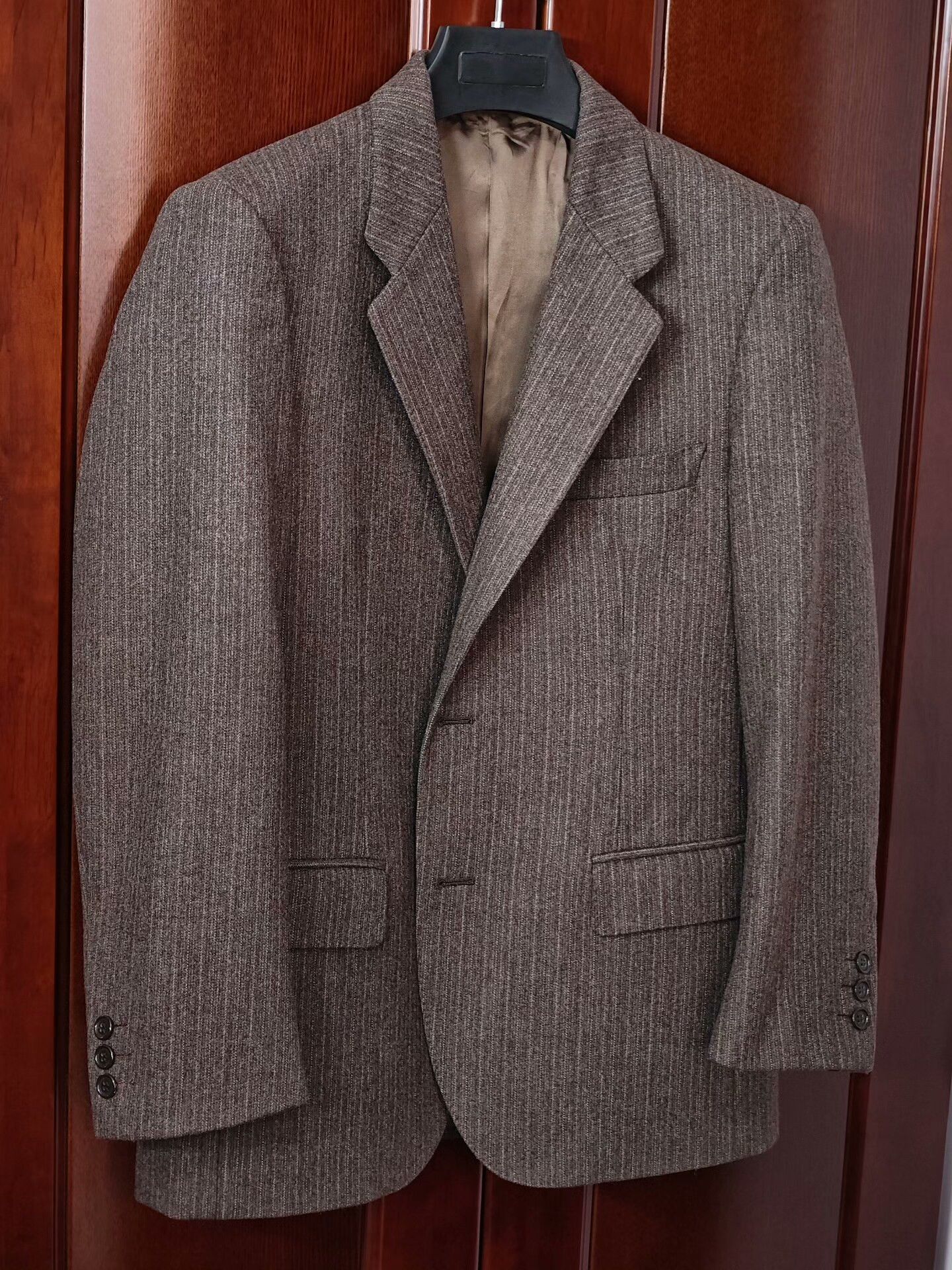 Zanetti Vintage Italian Brown Wool Blazer Size US S / EU 44-46 / 1 - 1 Thumbnail