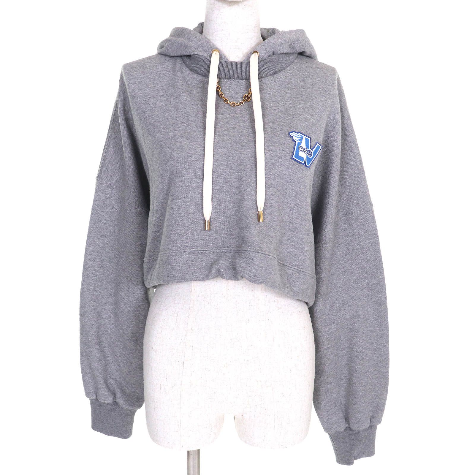 Louis Vuitton Louis Vuitton LV Flight Mode Cropped Hoodie Hoodie Cotton Sweatshirts & Hoodies 1AAOLZ DUTY FREE for USA
