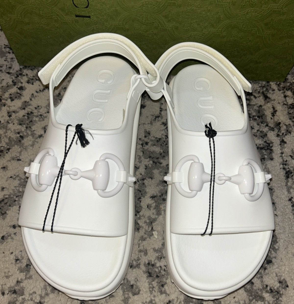 Gucci Gucci Horsebit Flatform Sandal White size 38 Size US 8 / IT 38 - 2 Thumbnail