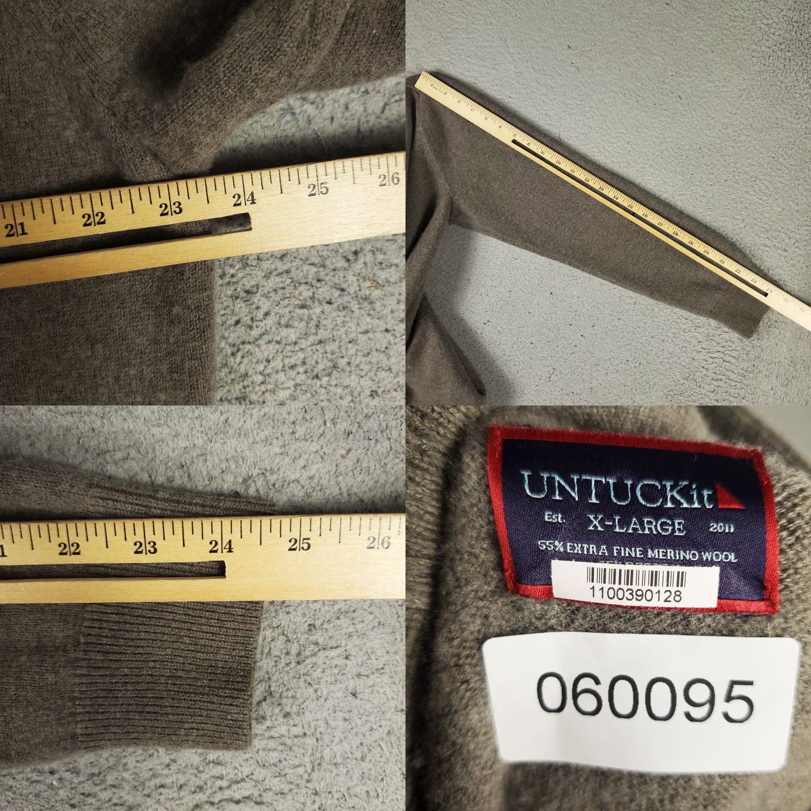 UNTUCKit UNTUCKit Wool Sweater Pullover Mens XL Brown Shawl Collar Long Sleeve Classic Size US XL / EU 56 / 4 - 8 Thumbnail