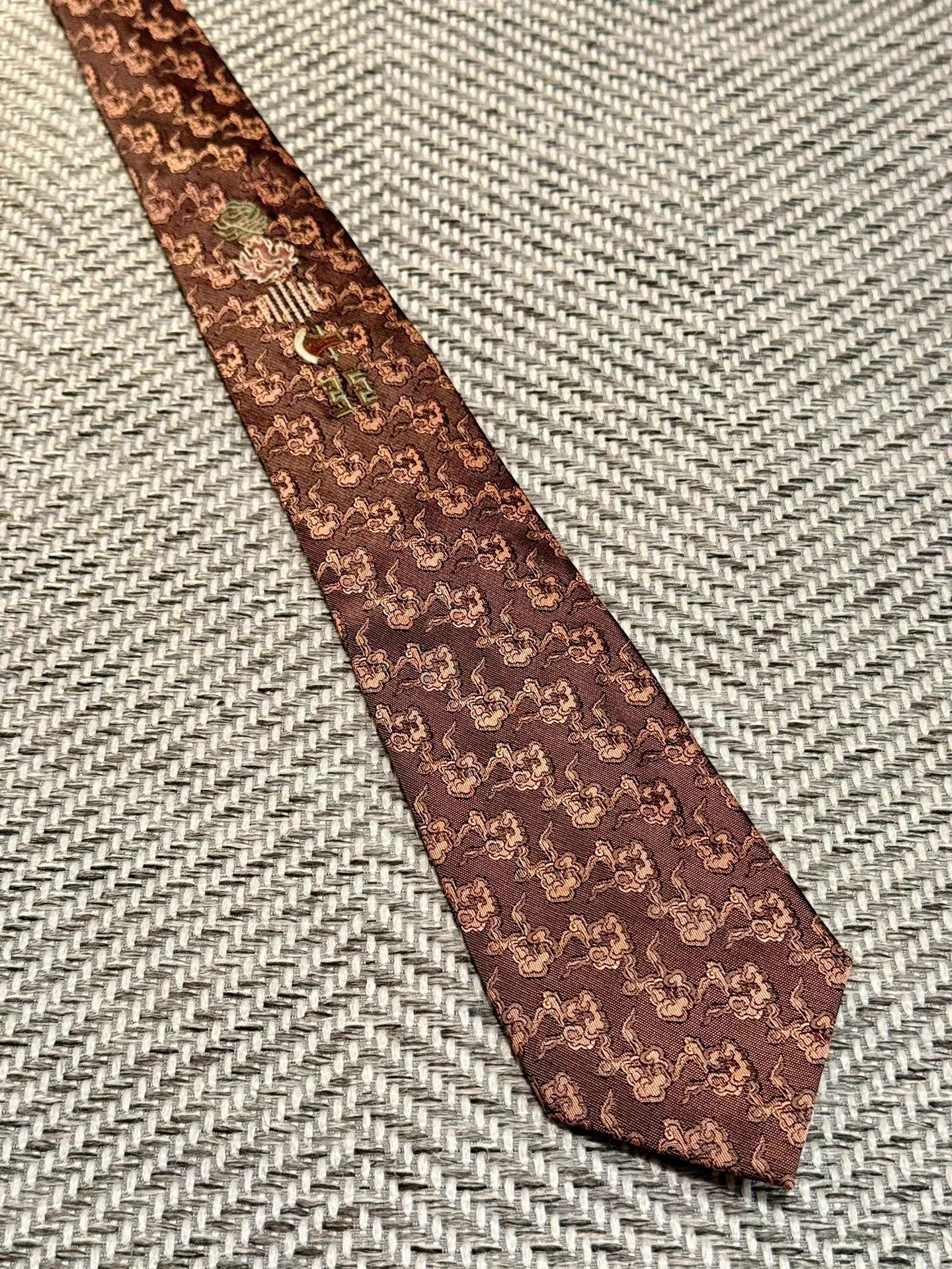 Jean Paul Gaultier Jean Paul Gaultier Totem Flame & Emblem Tie K24 Size ONE SIZE - 1 Thumbnail