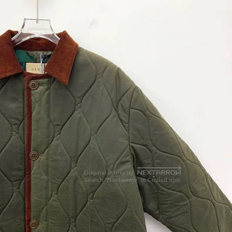 Gucci Gucci Army green diamond check cotton lapel single-breaste Size US S / EU 44-46 / 1 - 3 Thumbnail