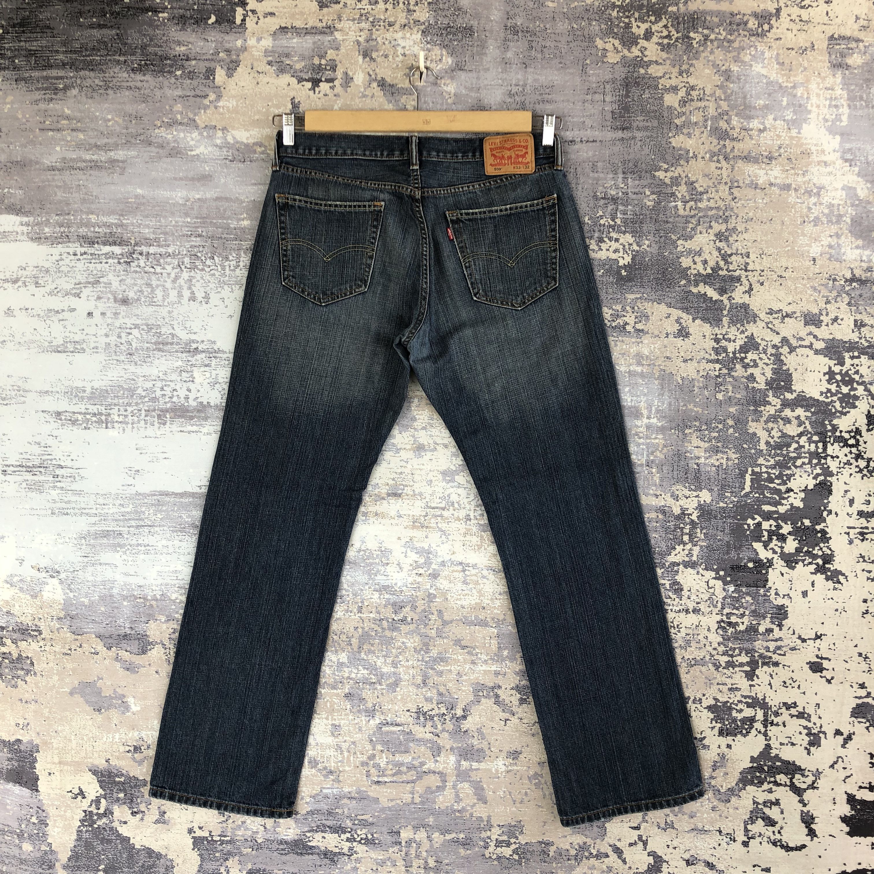 Levi's Vintage Levi's Baggy Jeans Levis Dark Blue Wash Denim Pants Size US 34 / EU 50 - 2 Thumbnail