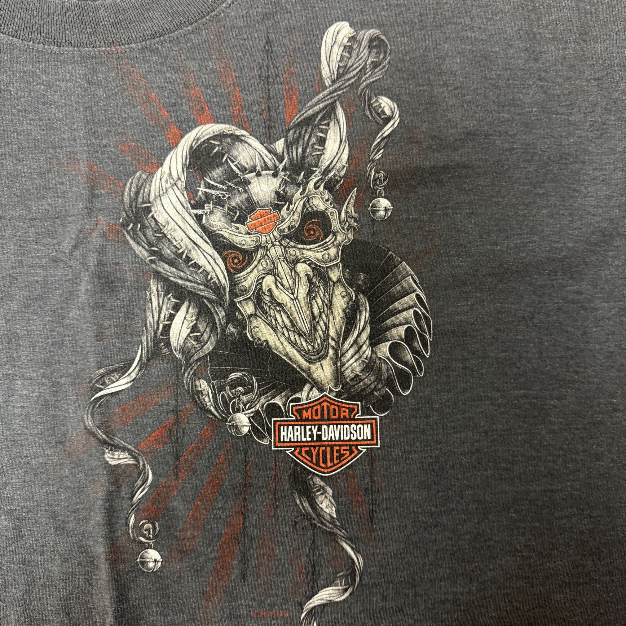 Harley Davidson Y2K HARLEY DAVIDSON Motorcycle DRAGON CLOWN Biker T Shirt 2X Size US XXL / EU 58 / 5 - 2 Thumbnail