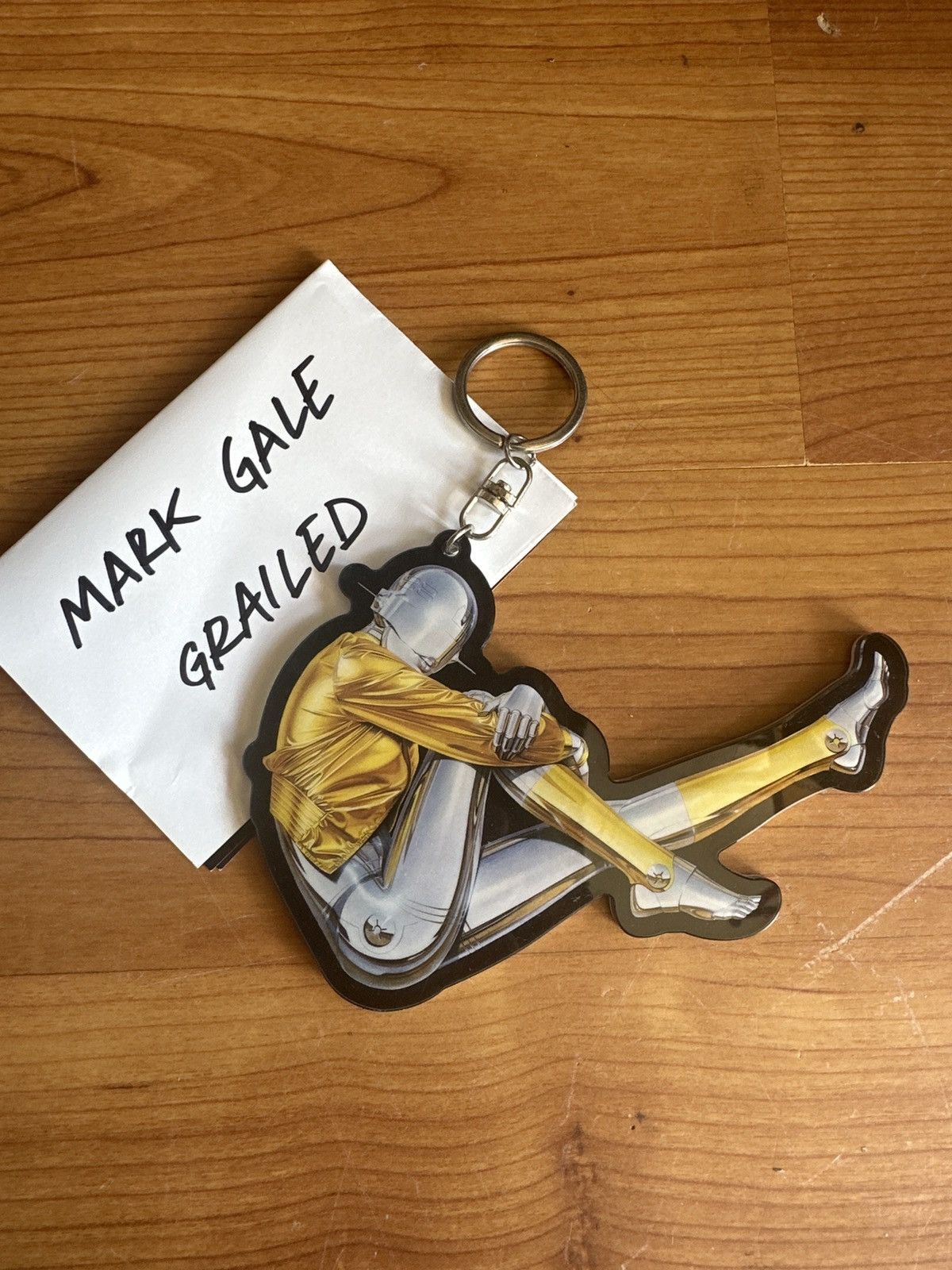 image of Medicom Toy Sorayama Sexy Robot Key Tag in Yellow, Men's