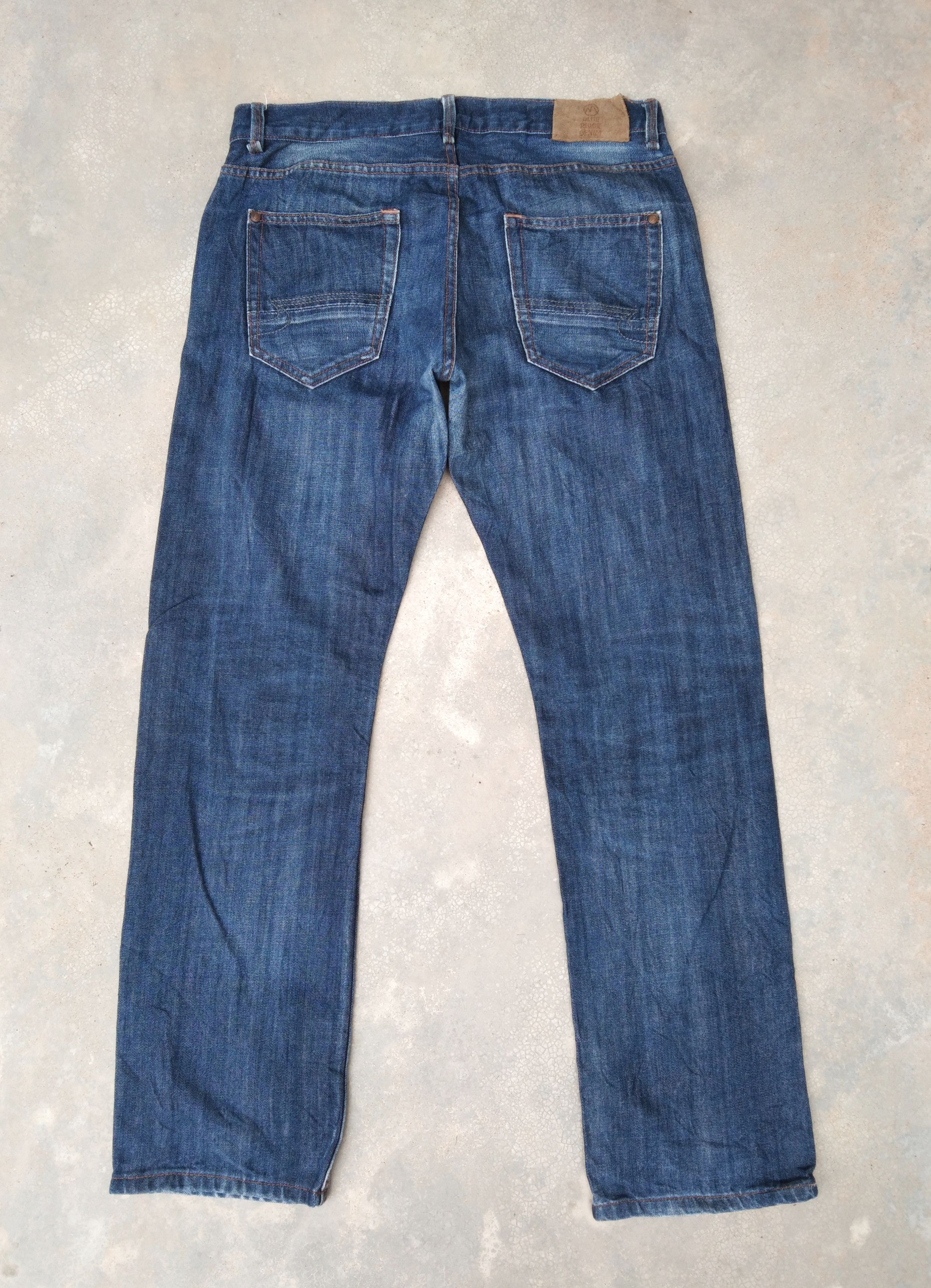 Jean Blue Ridge Denim Regular Fit Straight Leg Jeans 33x32 Size US 33 - 2 Thumbnail