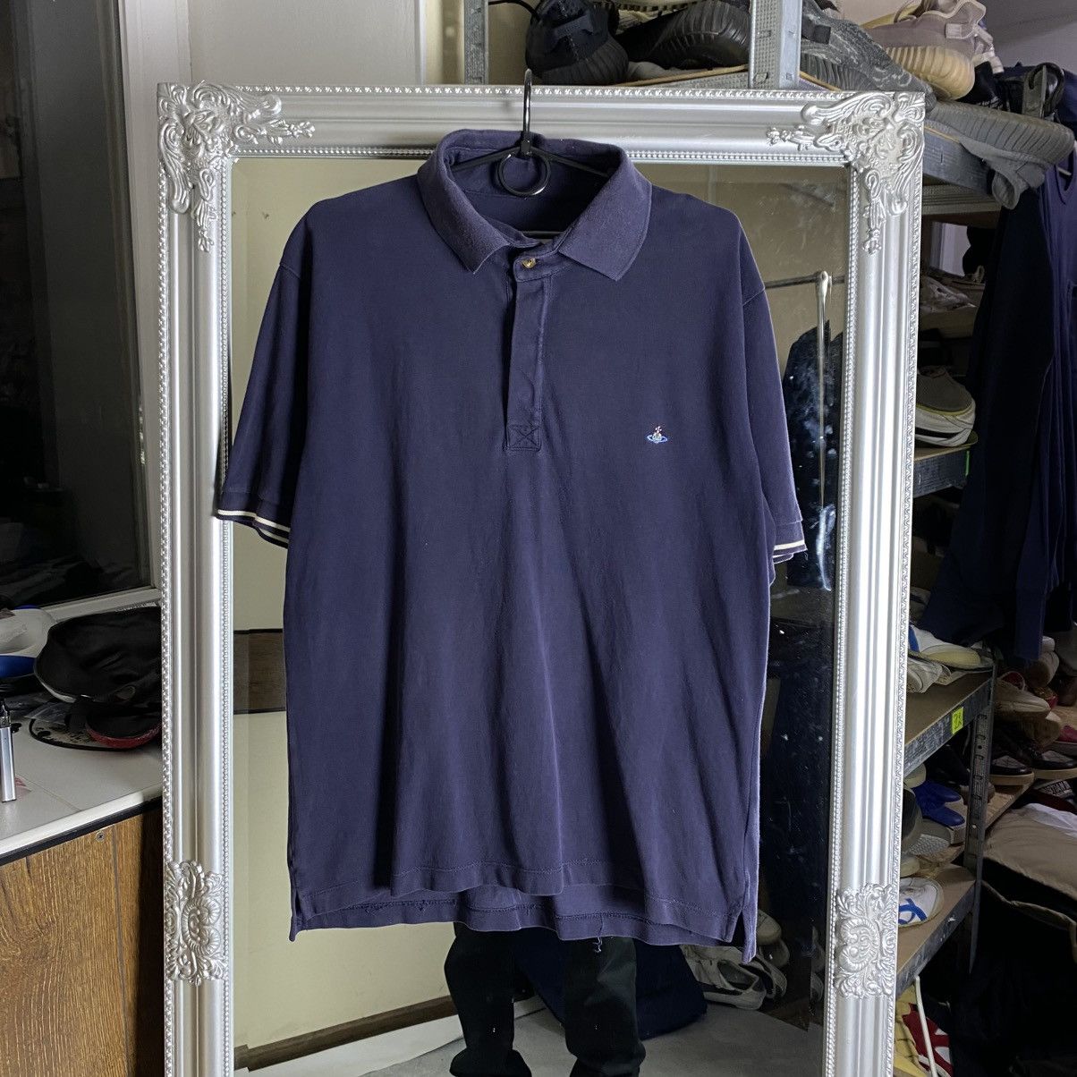 Vivienne Westwood Vivienne Westwood Polo T-Shirt Blue Orb Logo Size US XL / EU 56 / 4 - 1 Thumbnail