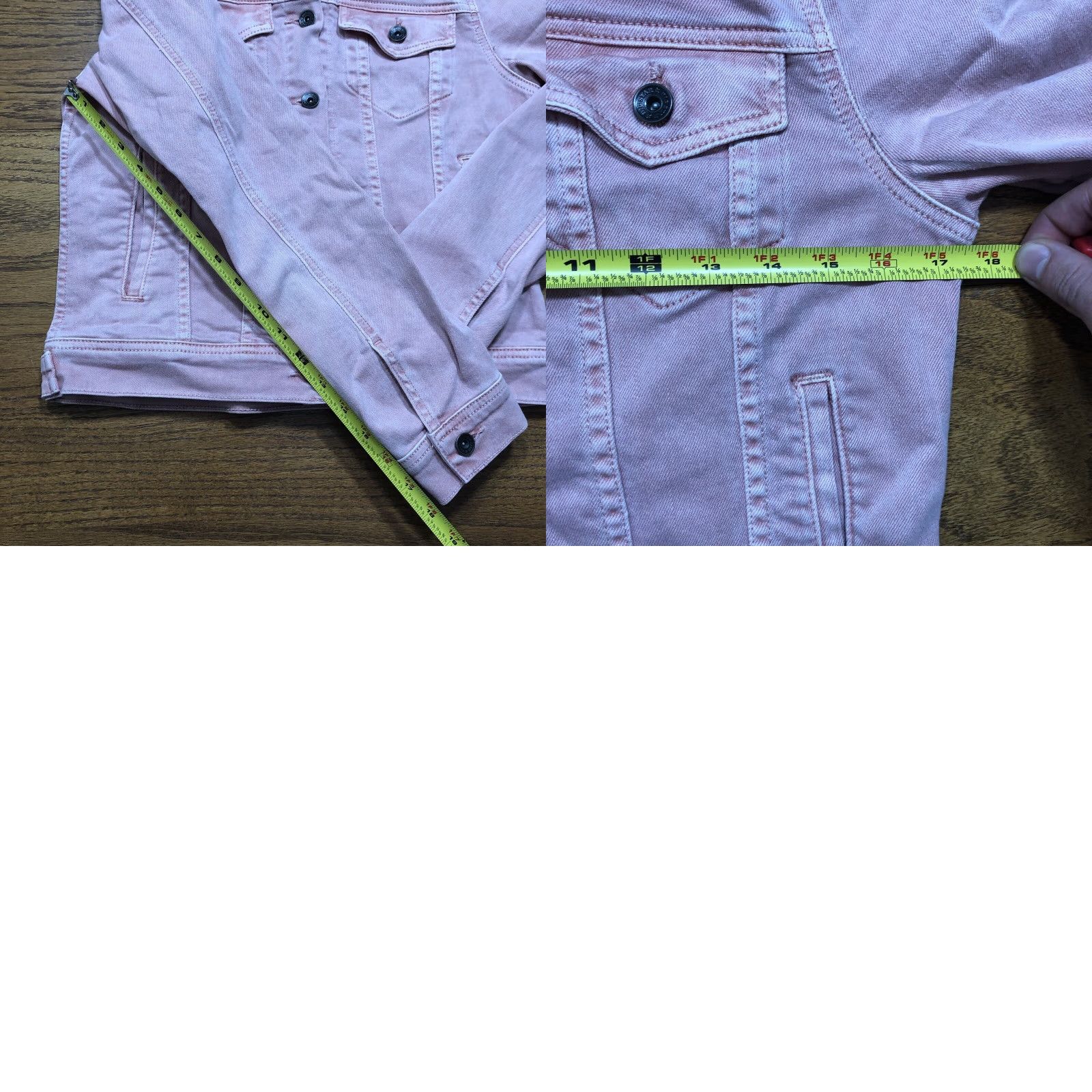 Denime Big Star Jacket Womens Medium Denim Trucker Pink Size M / US 6-8 / IT 42-44 - 8 Thumbnail