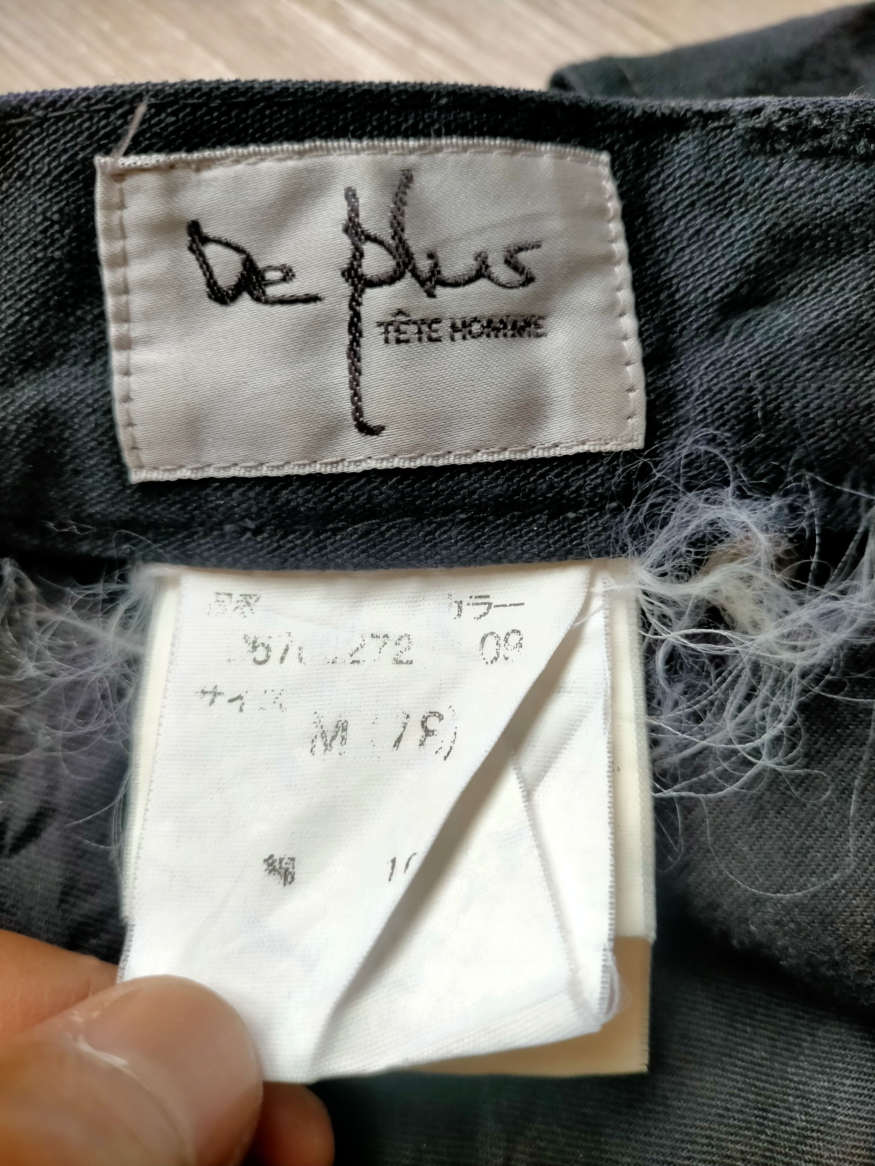 Tete Homme Tete Homme Flare Jeans Bondage Punk Style Black Denim Size US 30 / EU 46 - 21 Thumbnail