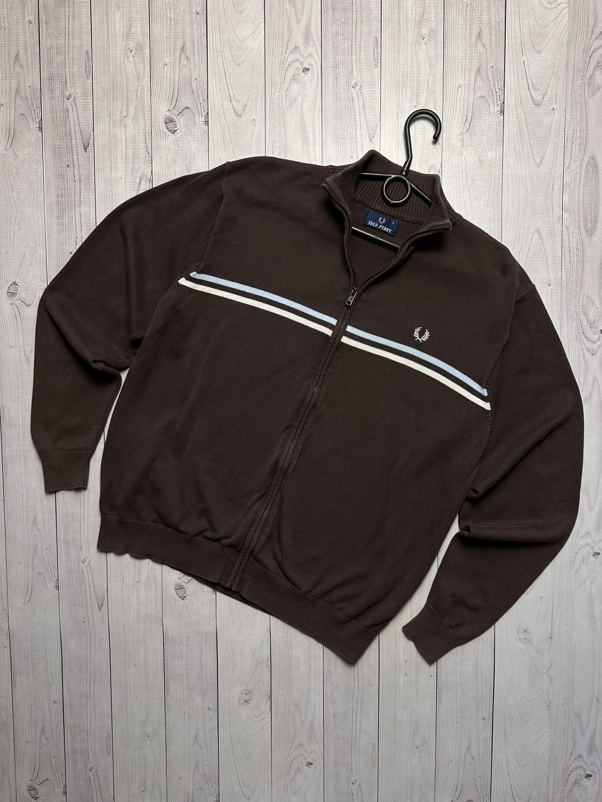 Fred Perry Vintage Fred Perry zip sweater size L logo brown rare Size US L / EU 52-54 / 3 - 1 Thumbnail