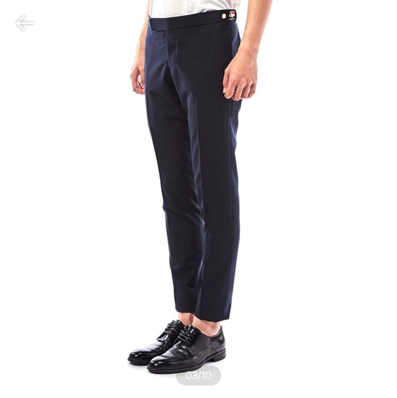 Thom Browne Thom Browne Navy Blue Side Color Block Trousers 3 Rare Size US 34 / EU 50 - 9 Thumbnail