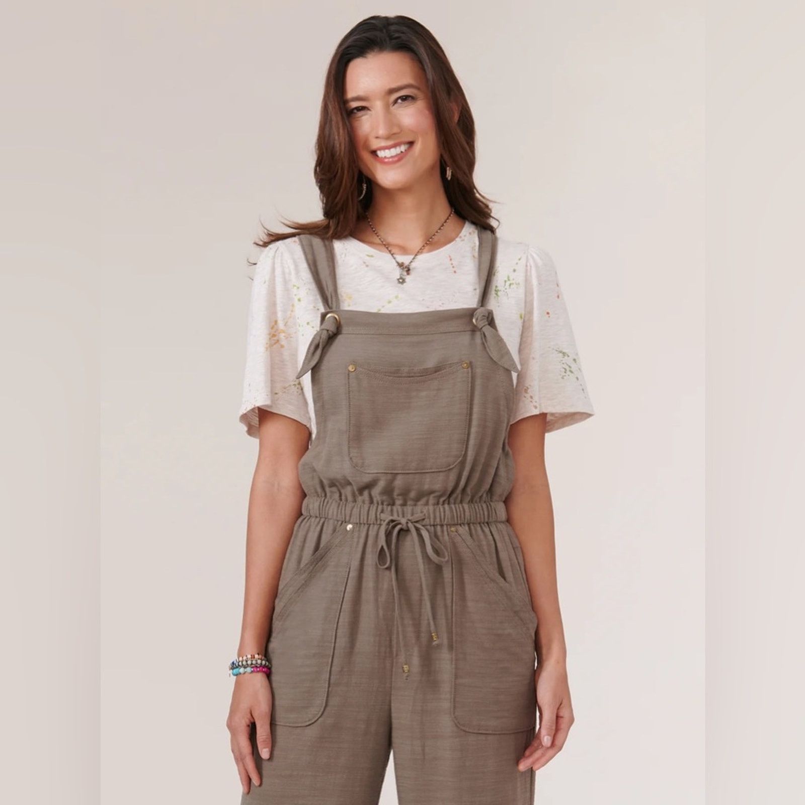 Other 🎉LAST PIECE🎉Democracy Knotted Cropped Overalls Size 32" / US 10 / IT 46 - 4 Thumbnail