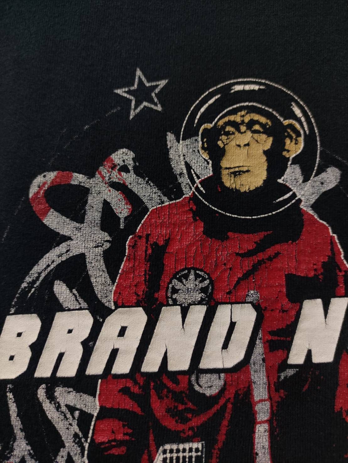 Band Tees Vtg 00's Brand New "Astronaut Chimpanzee" T-Shirt Size US M / EU 48-50 / 2 - 4 Thumbnail