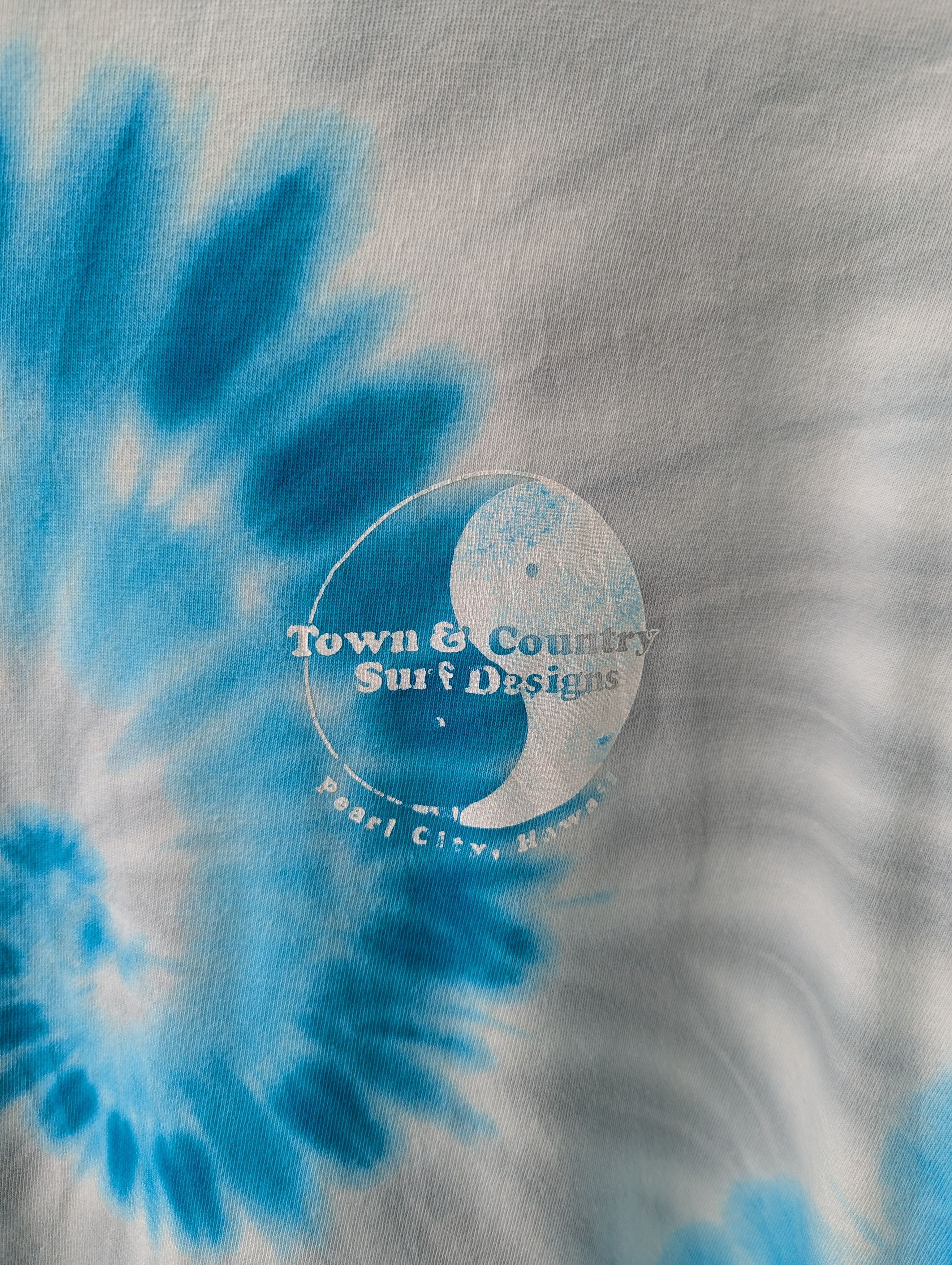 Vintage Town & Country Surf Design Hawaii Tie Dye Tshirt Size US L / EU 52-54 / 3 - 3 Thumbnail