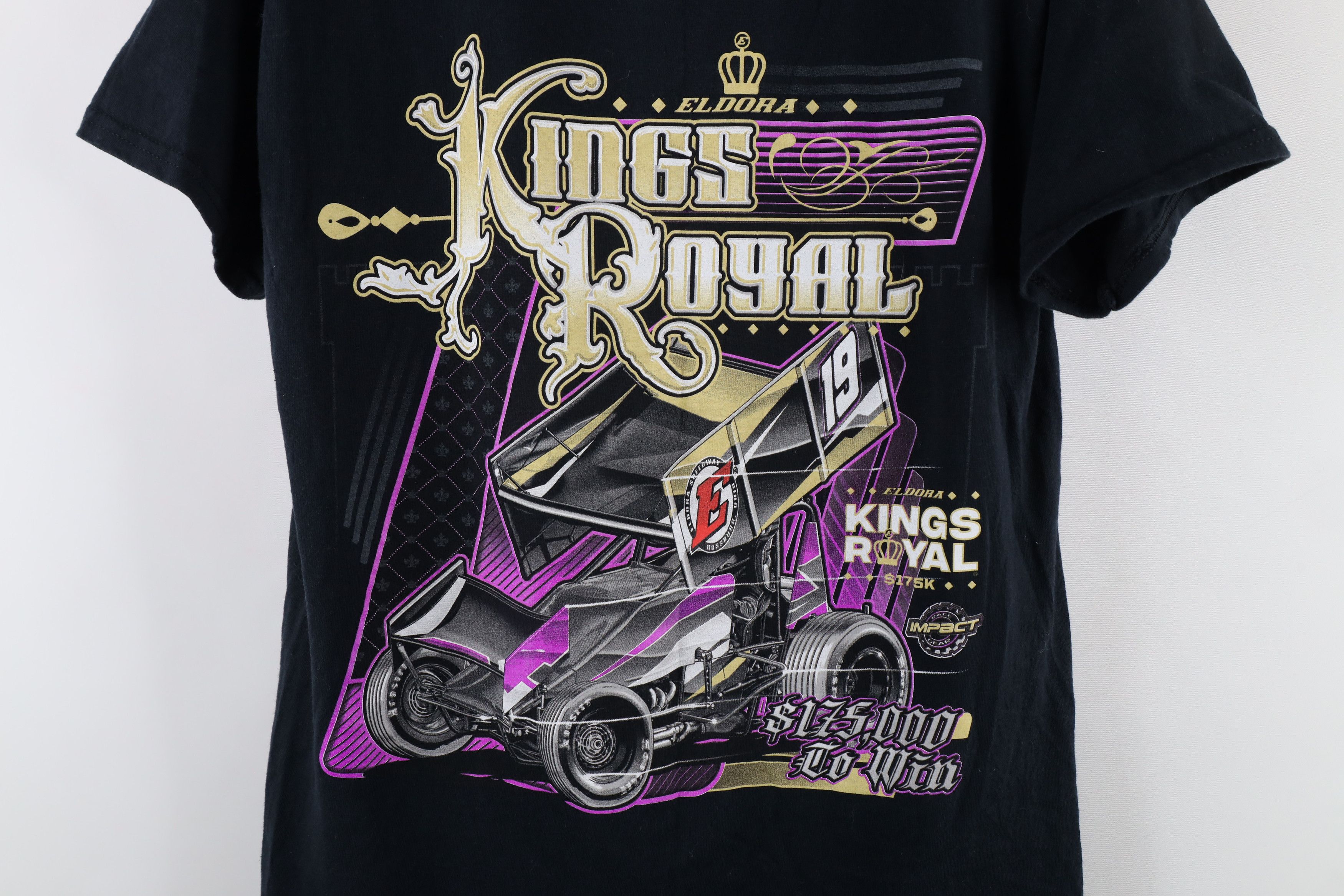 Vintage Streetwear Speedway Car Racing Kings Royal T-Shirt Black Size US M / EU 48-50 / 2 - 4 Thumbnail
